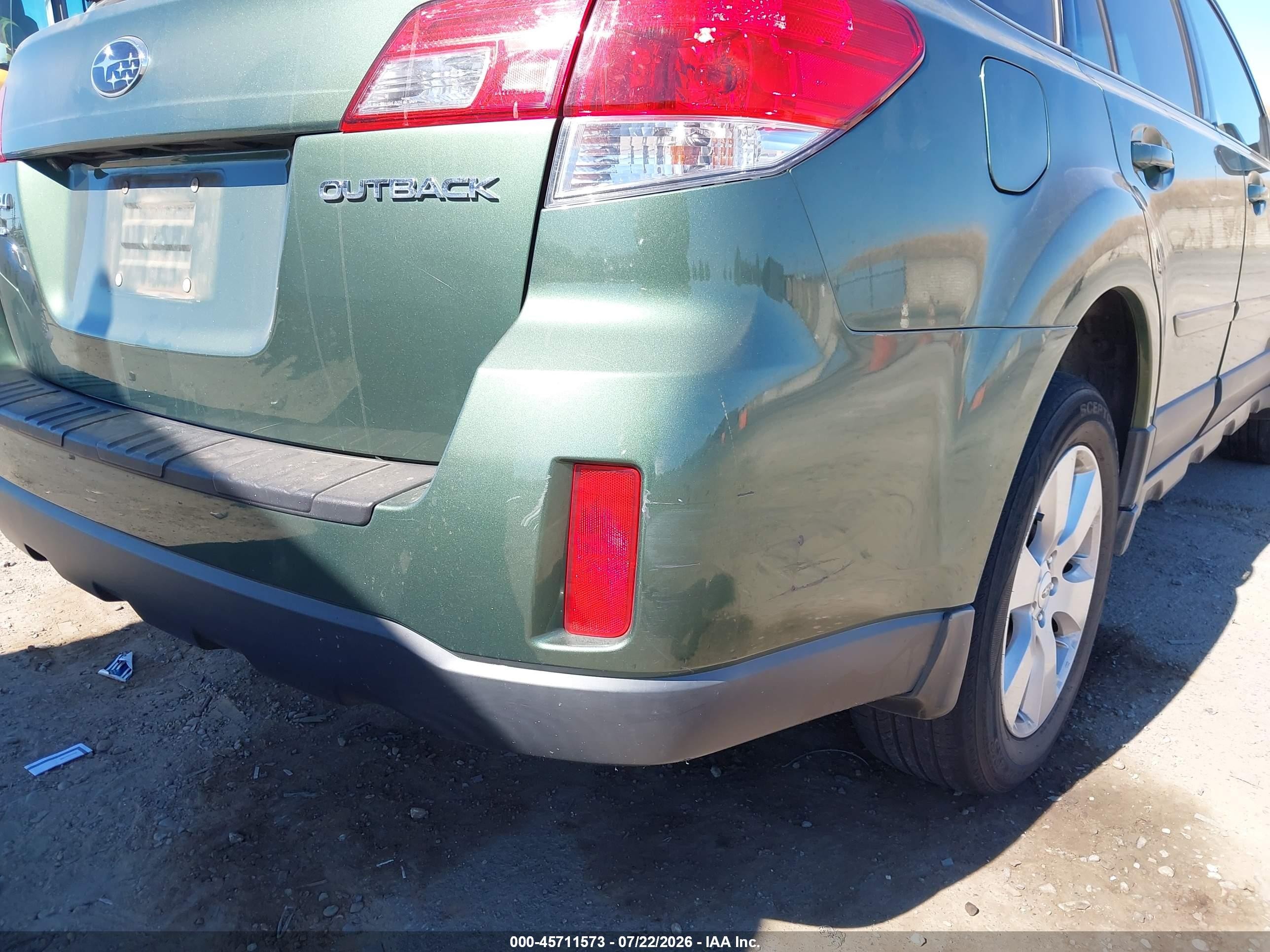 2012 Subaru Outback 2.5i Limited Green vin: 4S4BRCKC6C3259405