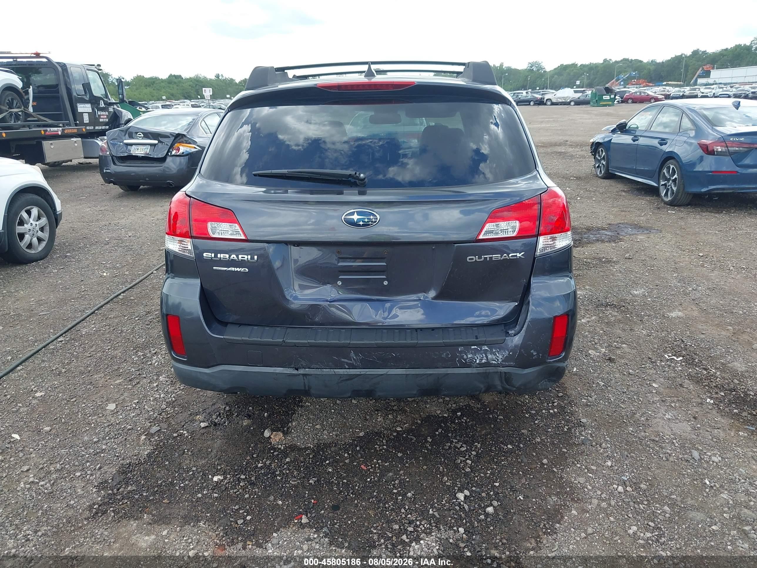 2013 Subaru Outback 2.5i Limited Gray vin: 4S4BRCKC6D3266047