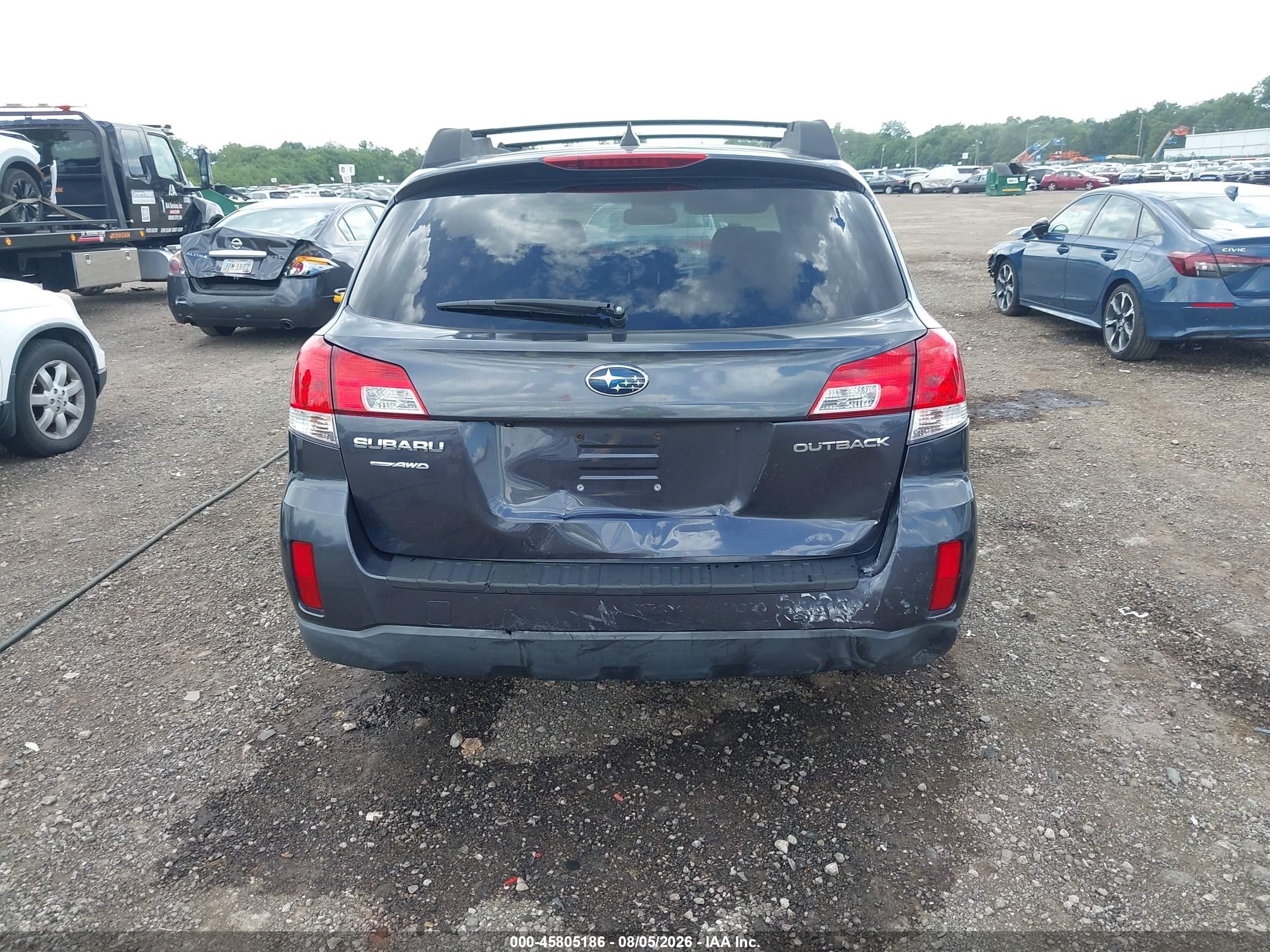 2013 Subaru Outback 2.5i Limited Gray vin: 4S4BRCKC6D3266047
