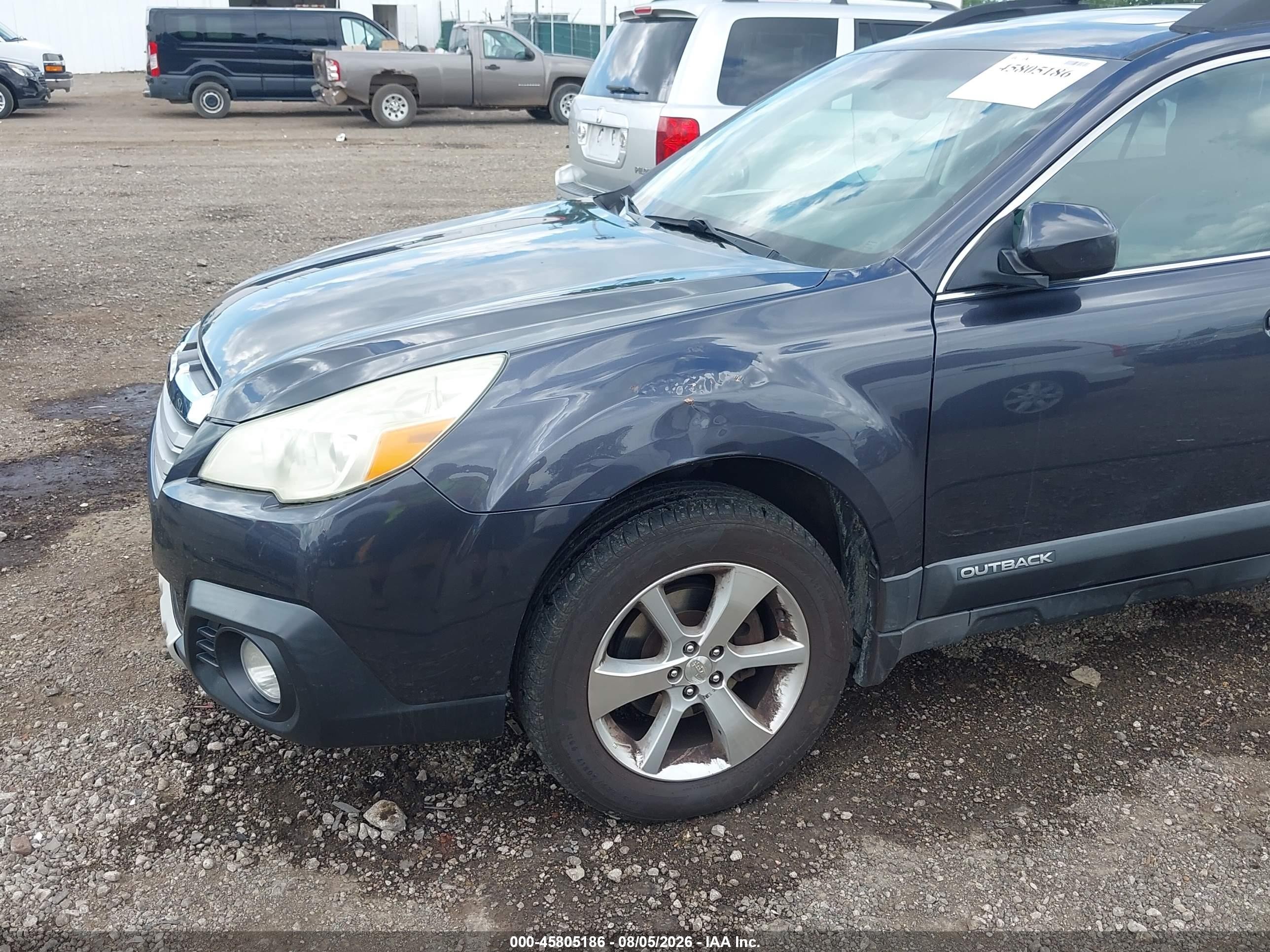 2013 Subaru Outback 2.5i Limited Gray vin: 4S4BRCKC6D3266047