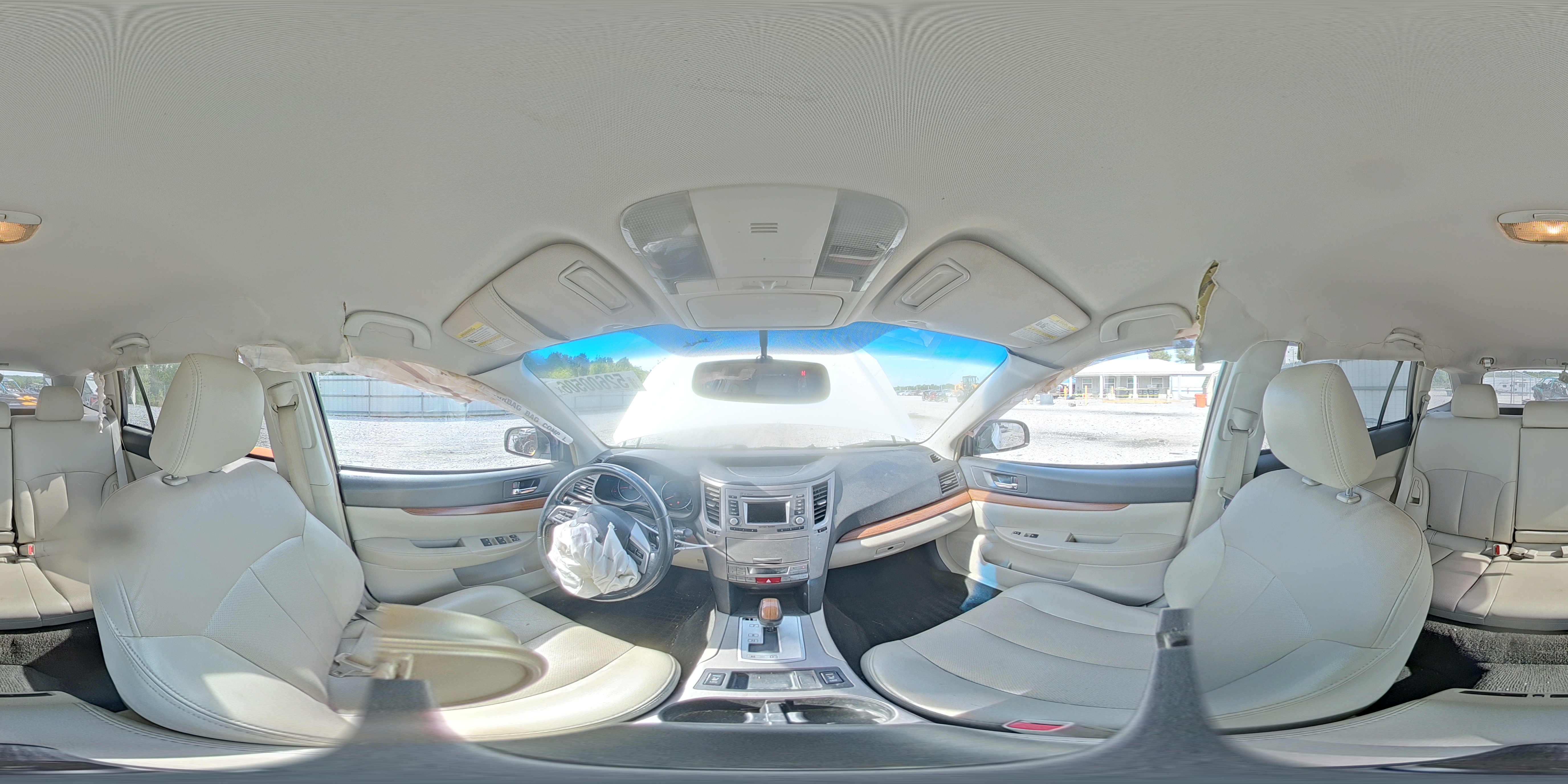 2014 Subaru Outback 2.5i Limited White vin: 4S4BRCKC6E3220221