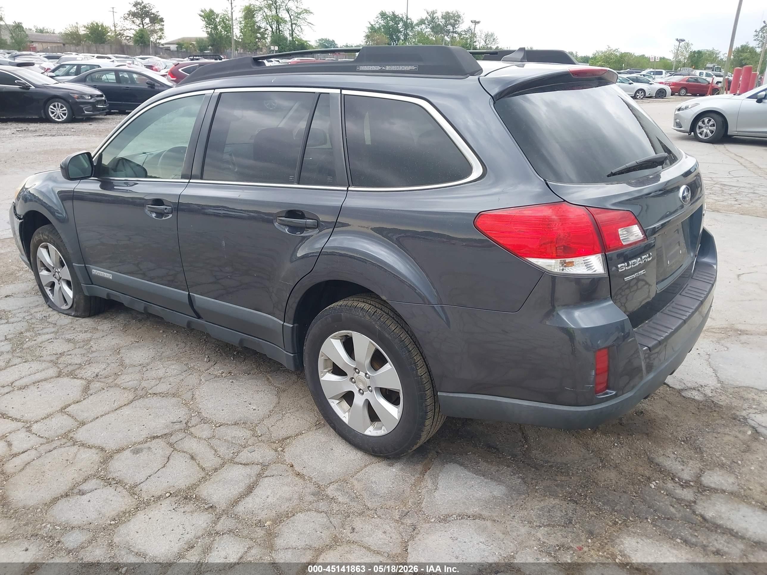 2011 Subaru Outback 2.5i Limited Gray vin: 4S4BRCKC7B3352206