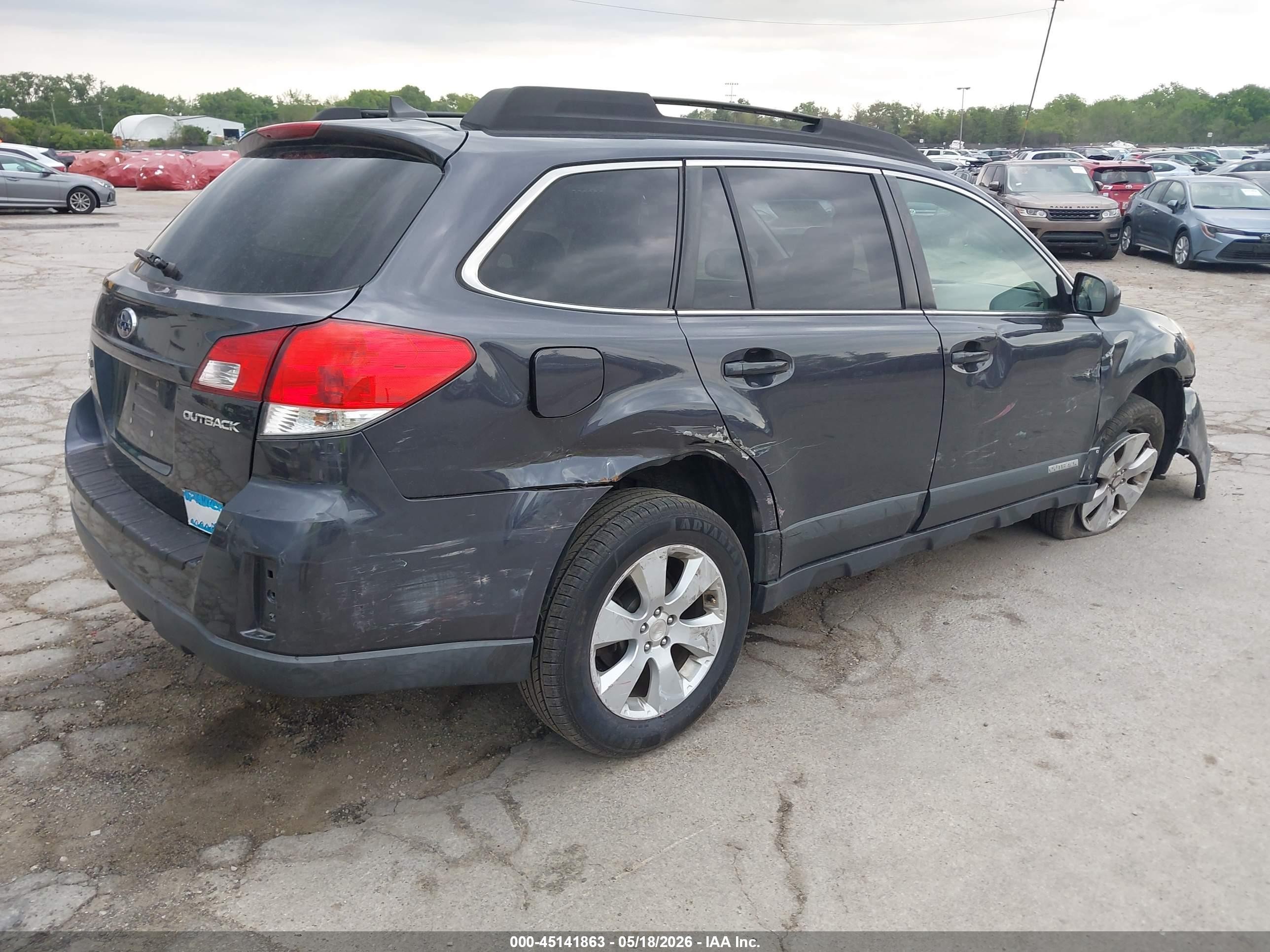 2011 Subaru Outback 2.5i Limited Gray vin: 4S4BRCKC7B3352206