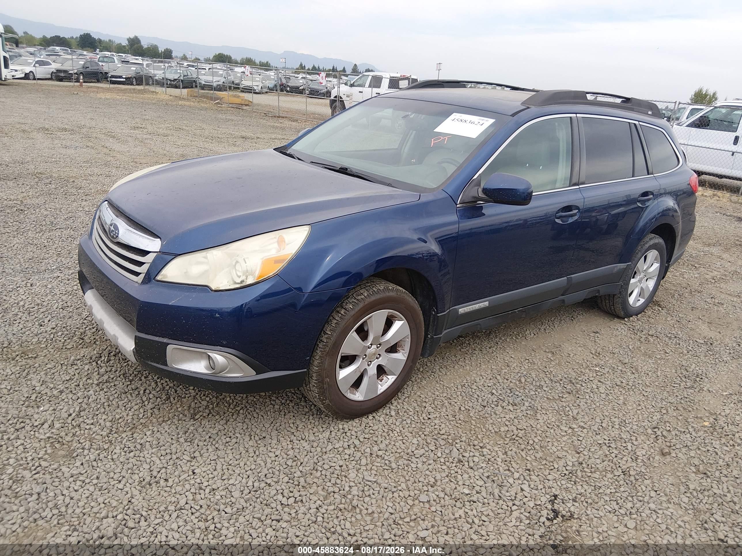 2011 Subaru Outback 2.5i Limited Blue vin: 4S4BRCKC7B3383536
