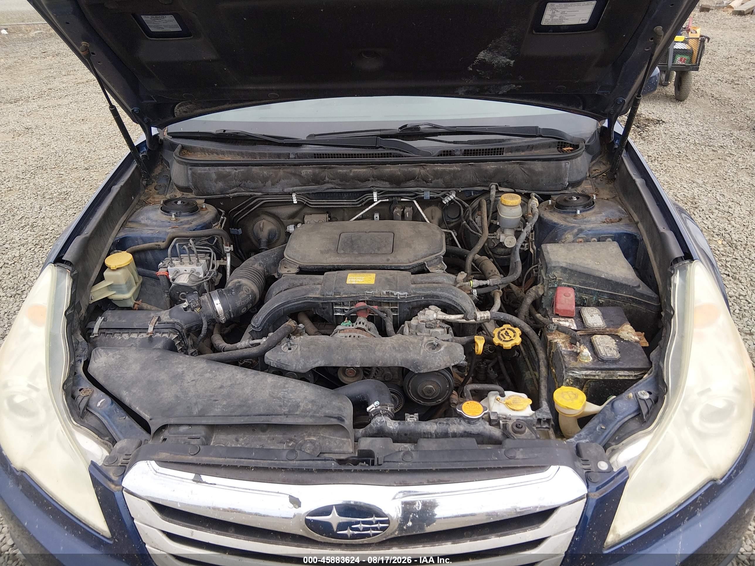 2011 Subaru Outback 2.5i Limited Blue vin: 4S4BRCKC7B3383536