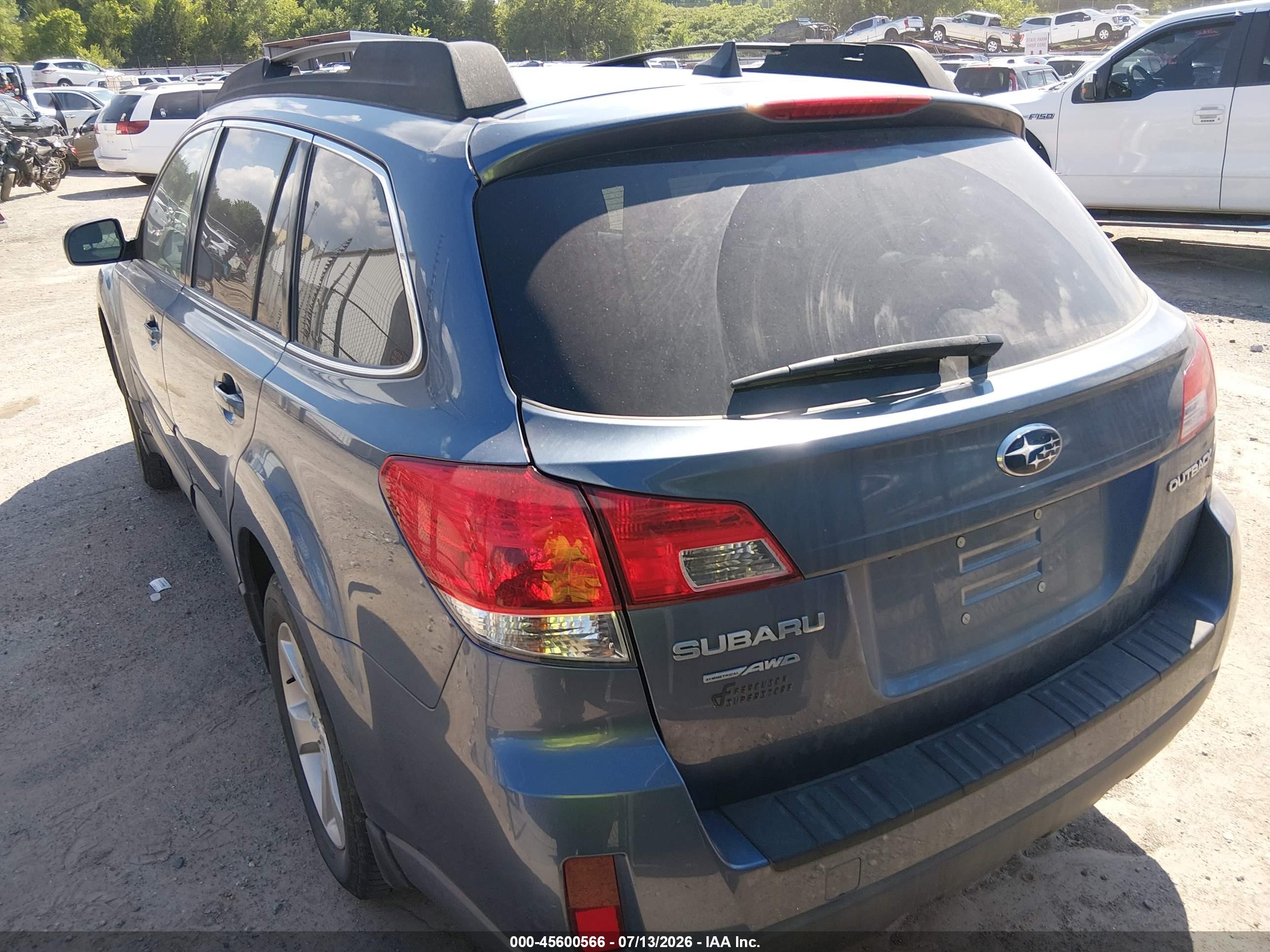 2013 Subaru Outback 2.5i Limited Blue vin: 4S4BRCKC7D3212319