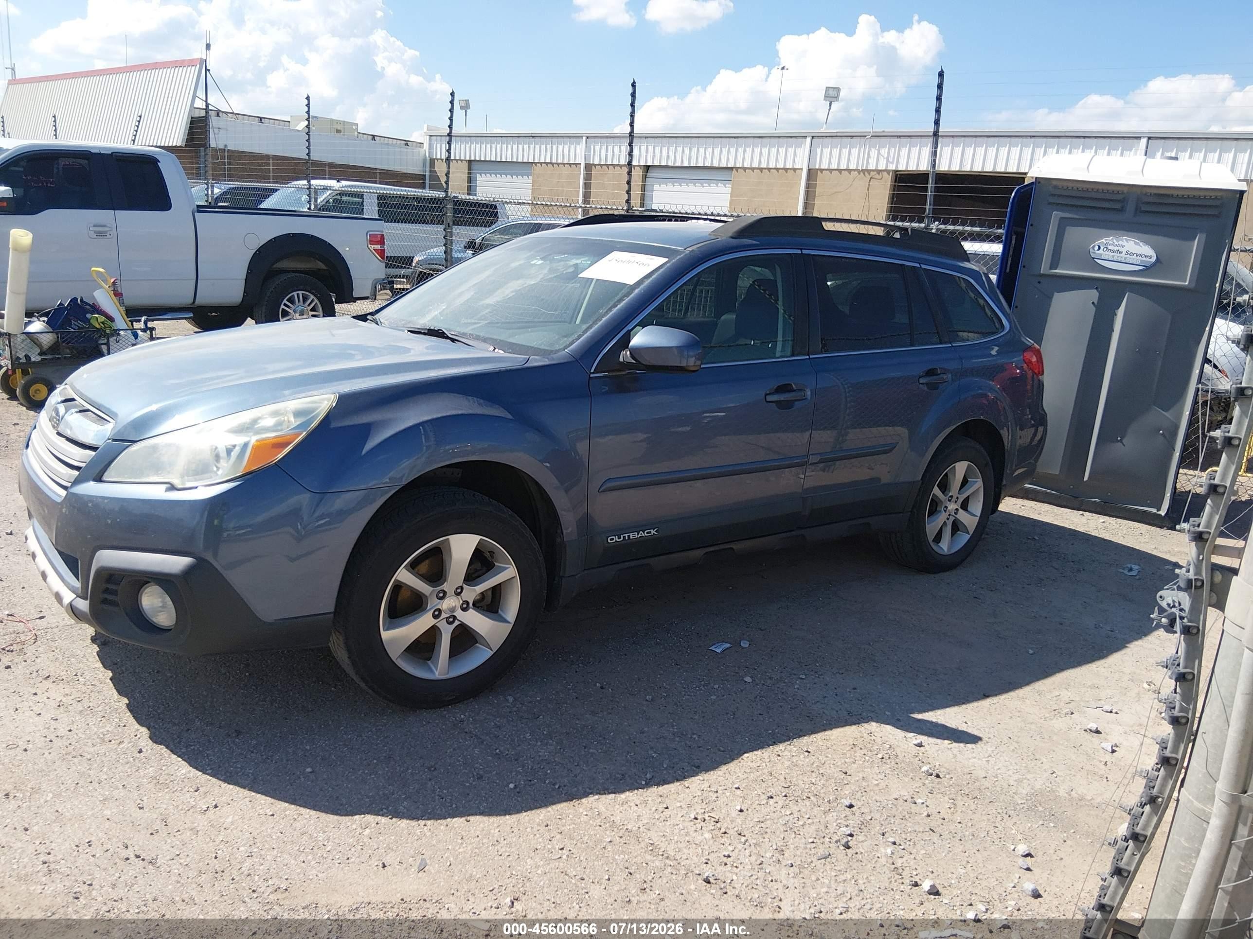 2013 Subaru Outback 2.5i Limited Blue vin: 4S4BRCKC7D3212319