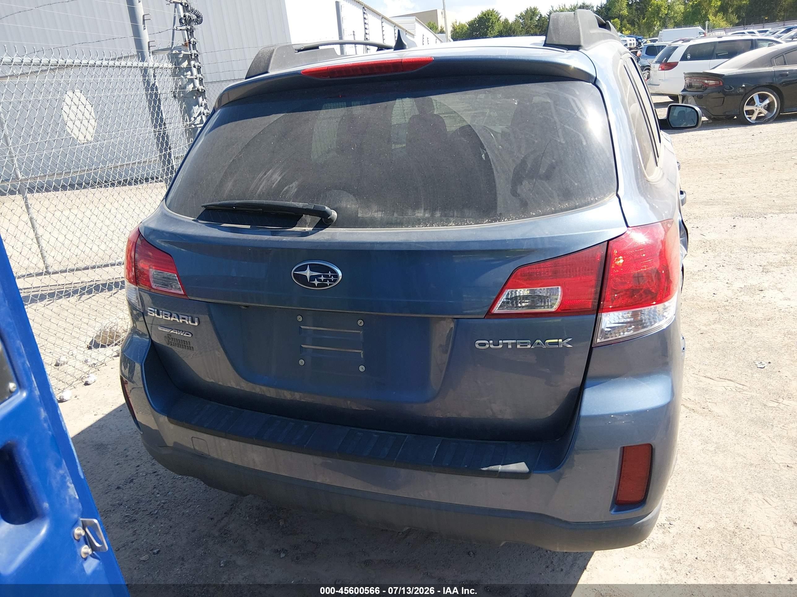 2013 Subaru Outback 2.5i Limited Blue vin: 4S4BRCKC7D3212319