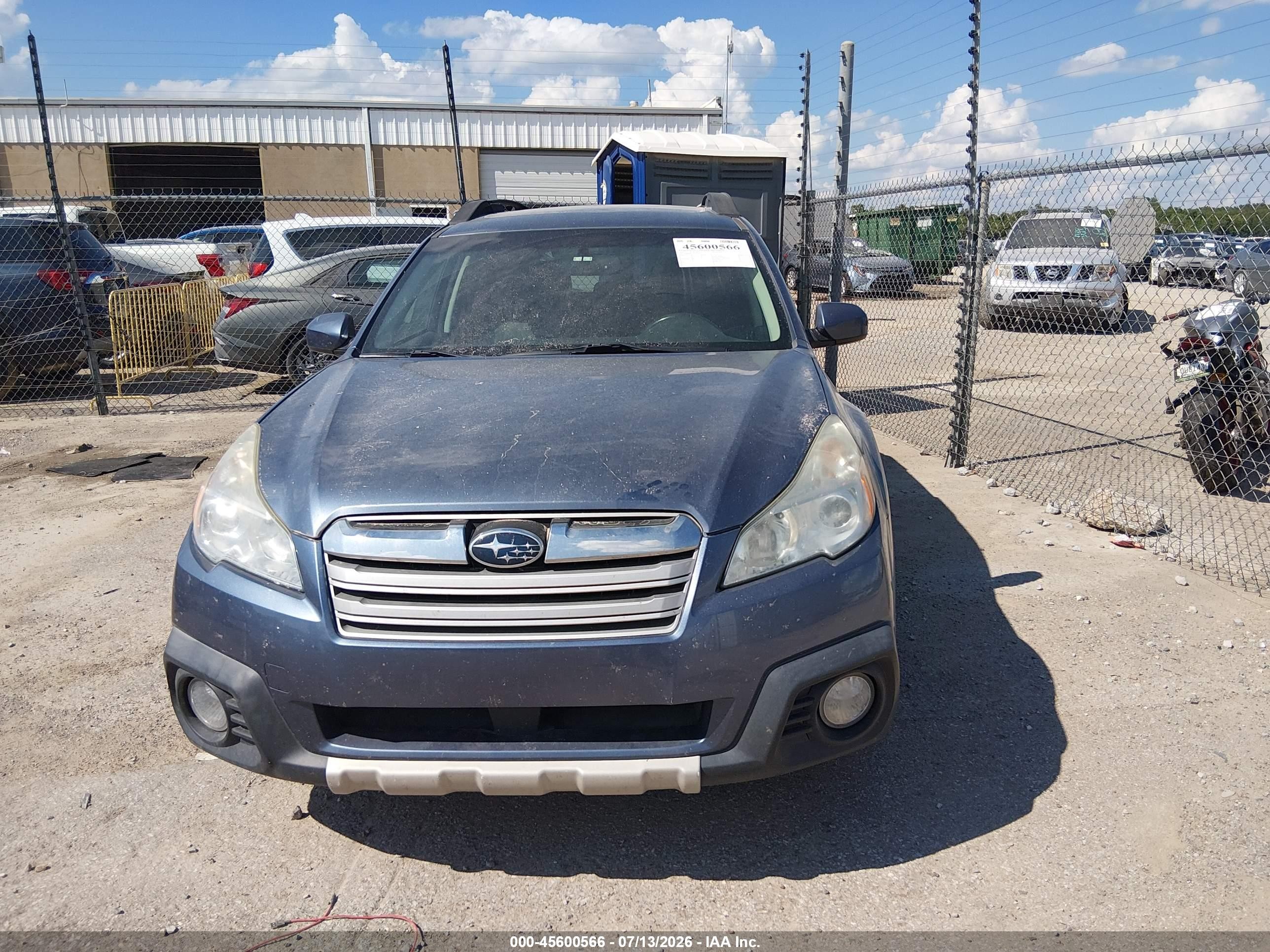 2013 Subaru Outback 2.5i Limited Blue vin: 4S4BRCKC7D3212319