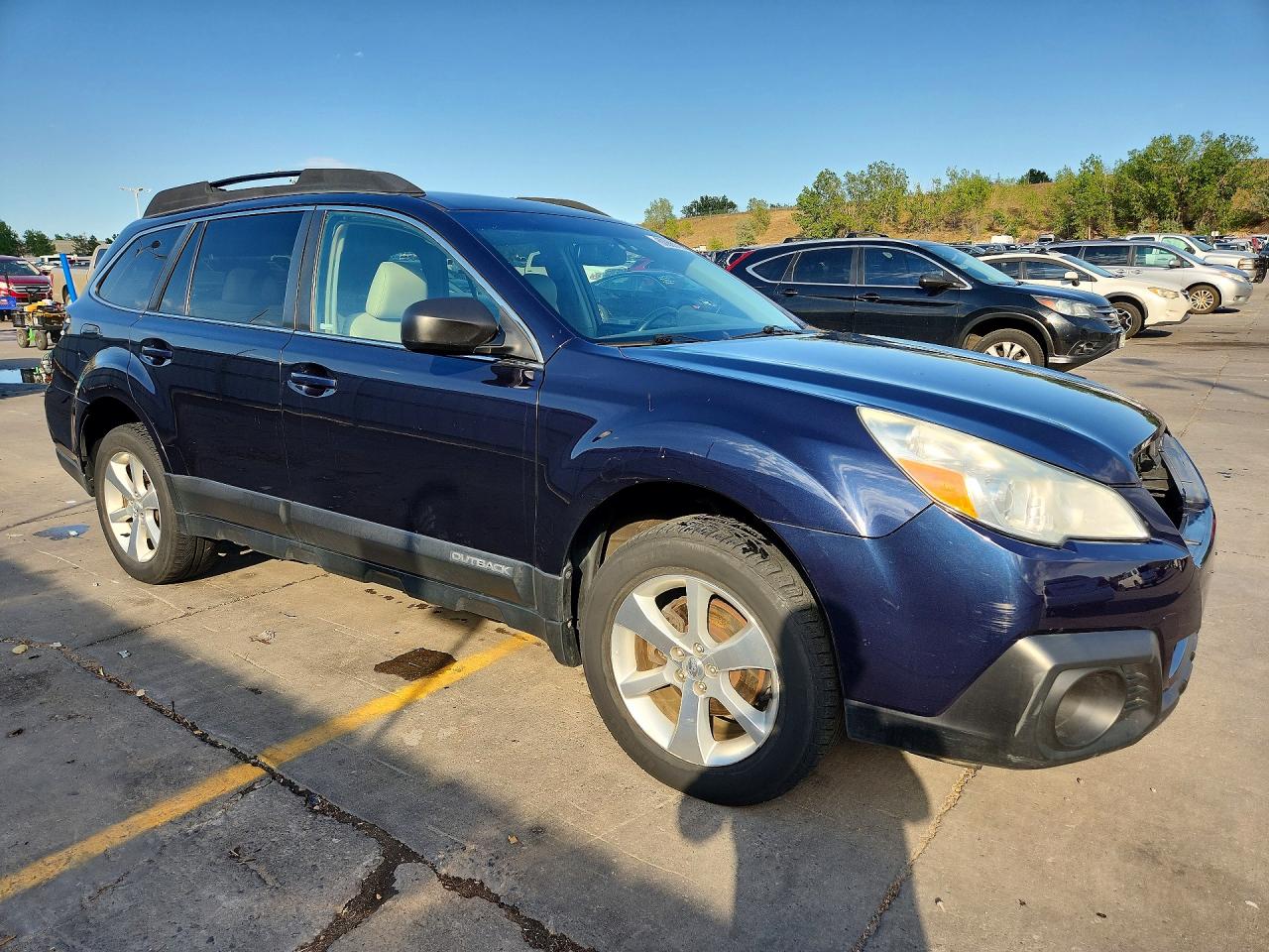 2013 Subaru Outback 2.5i Limited Blue vin: 4S4BRCKC7D3271726