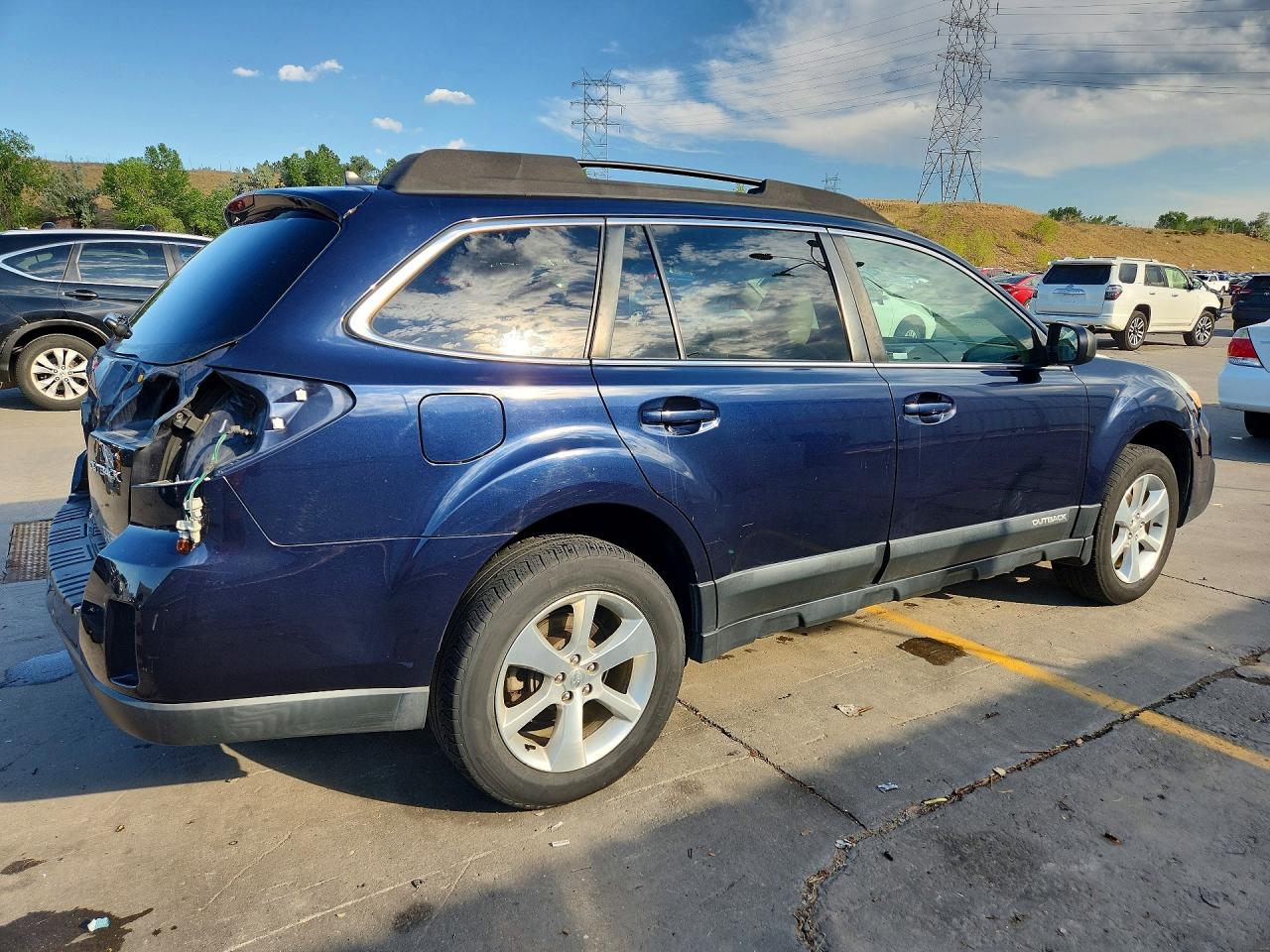 2013 Subaru Outback 2.5i Limited Blue vin: 4S4BRCKC7D3271726