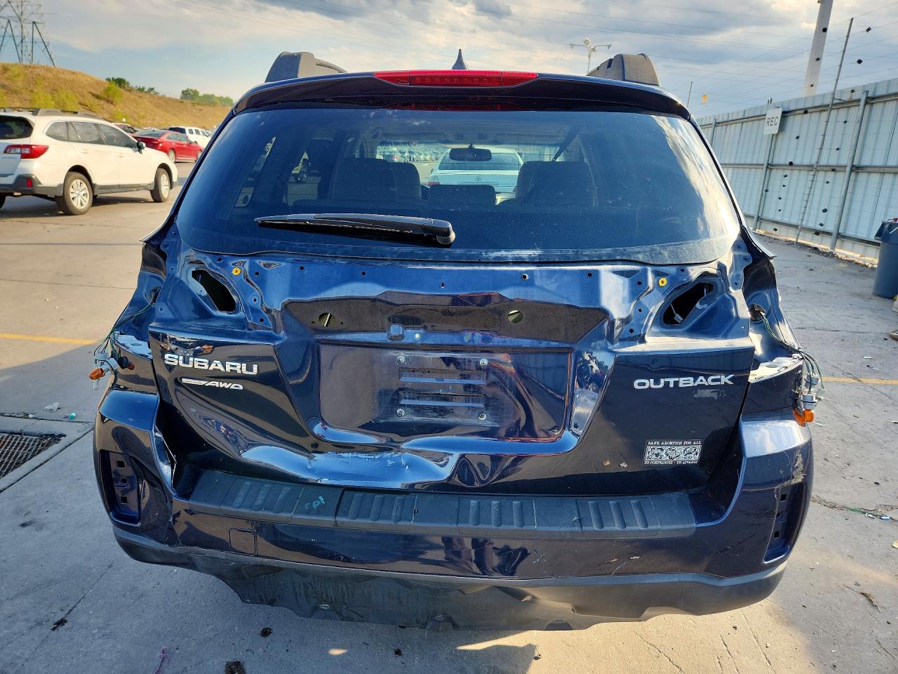 2013 Subaru Outback 2.5i Limited Blue vin: 4S4BRCKC7D3271726