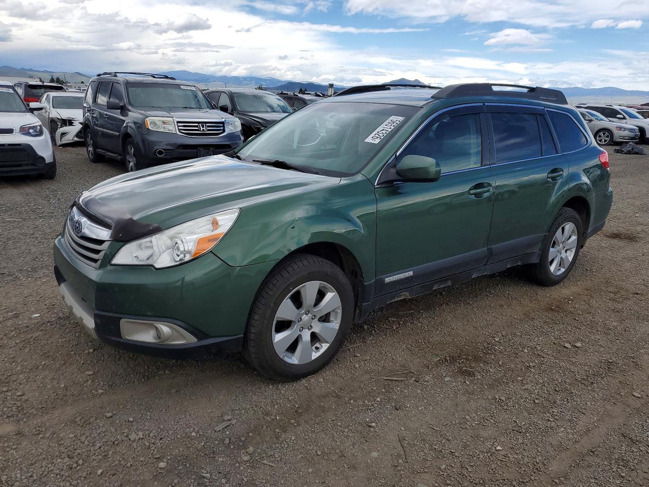2010 Subaru Outback 2.5i Limited Green vin: 4S4BRCKC8A3339754