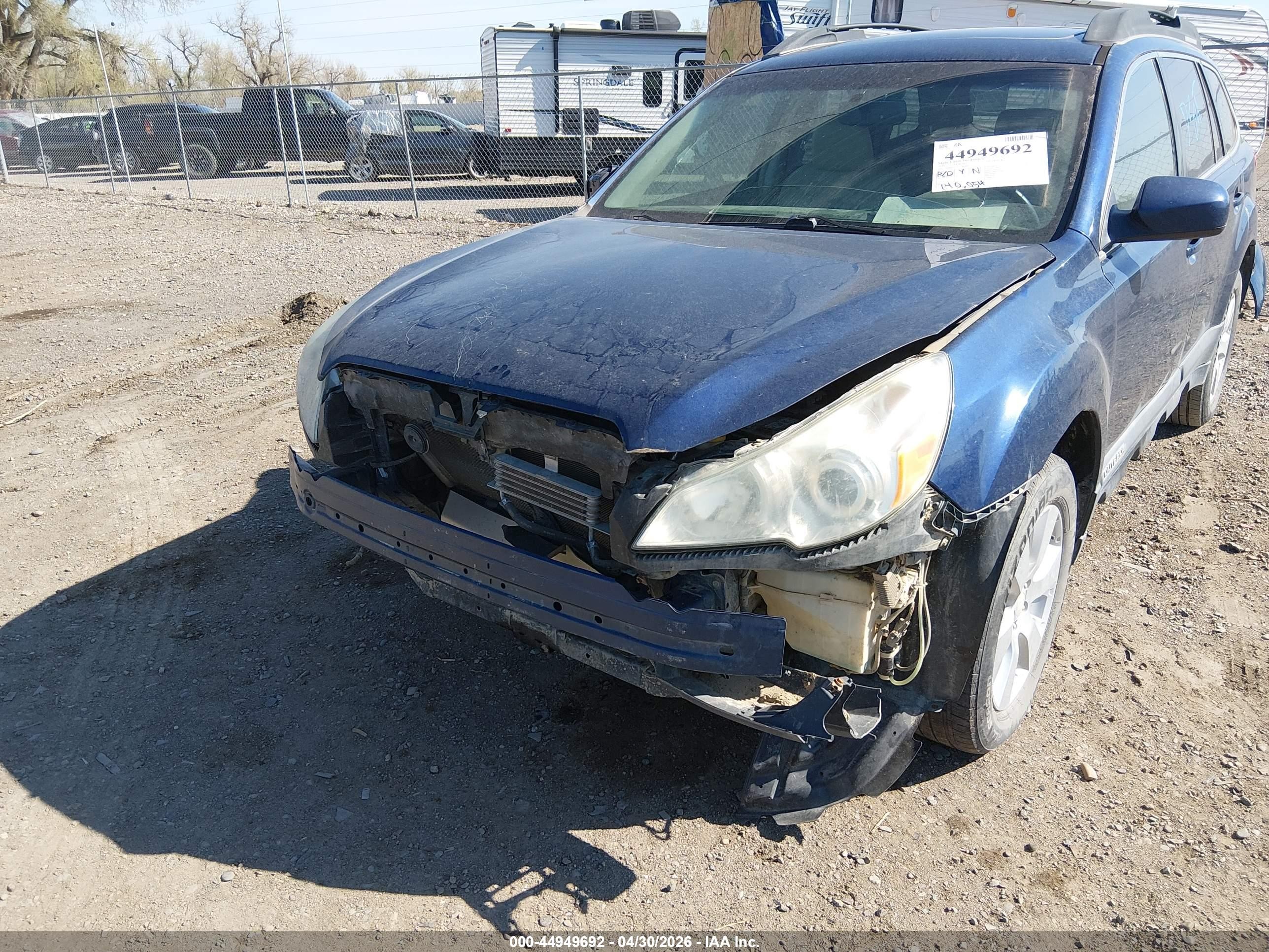 2010 Subaru Outback 2.5i Limited Blue vin: 4S4BRCKC8A3360488