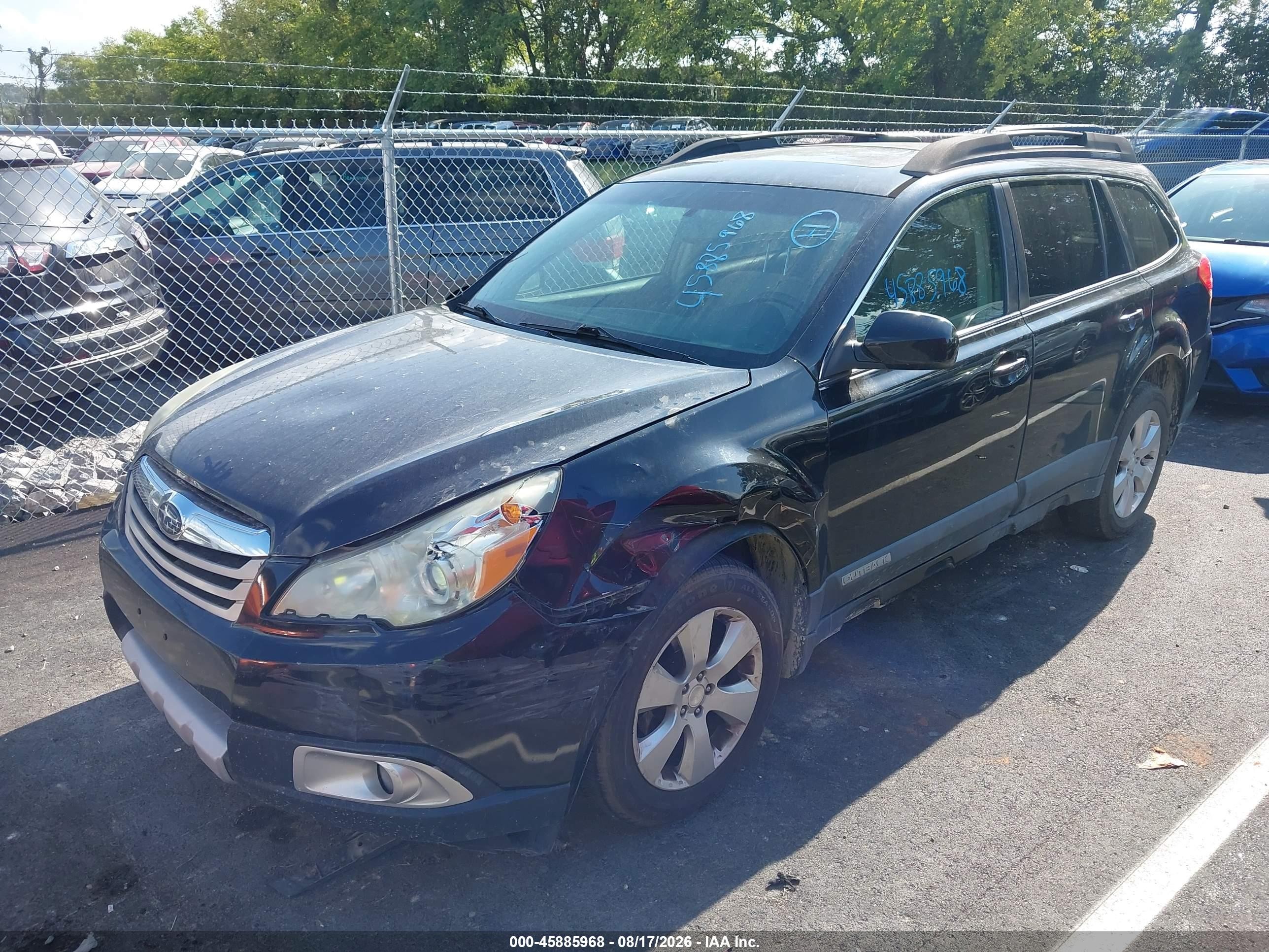2011 Subaru Outback 2.5i Limited Черный vin: 4S4BRCKC8B3362517