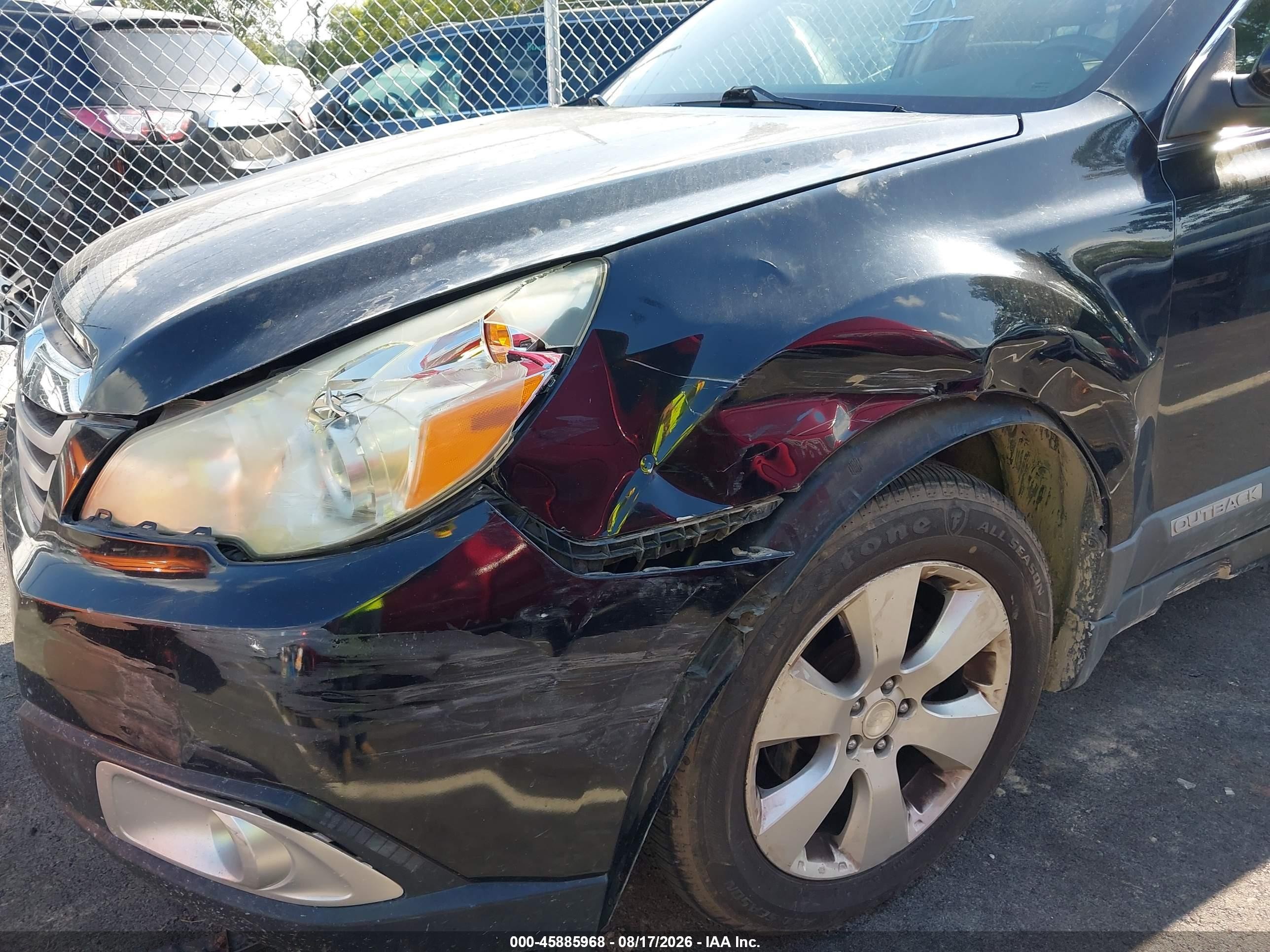 2011 Subaru Outback 2.5i Limited Черный vin: 4S4BRCKC8B3362517