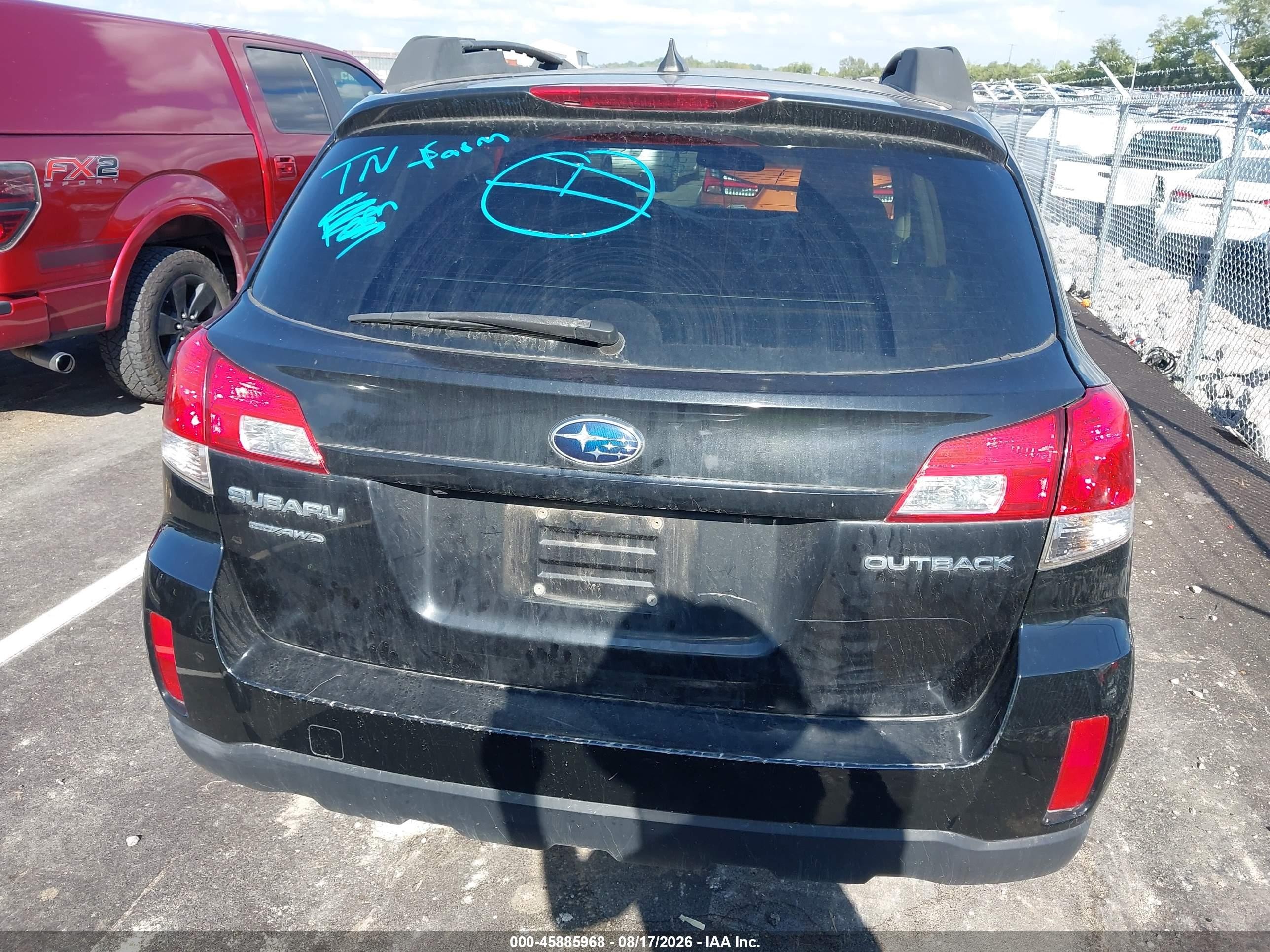 2011 Subaru Outback 2.5i Limited Черный vin: 4S4BRCKC8B3362517