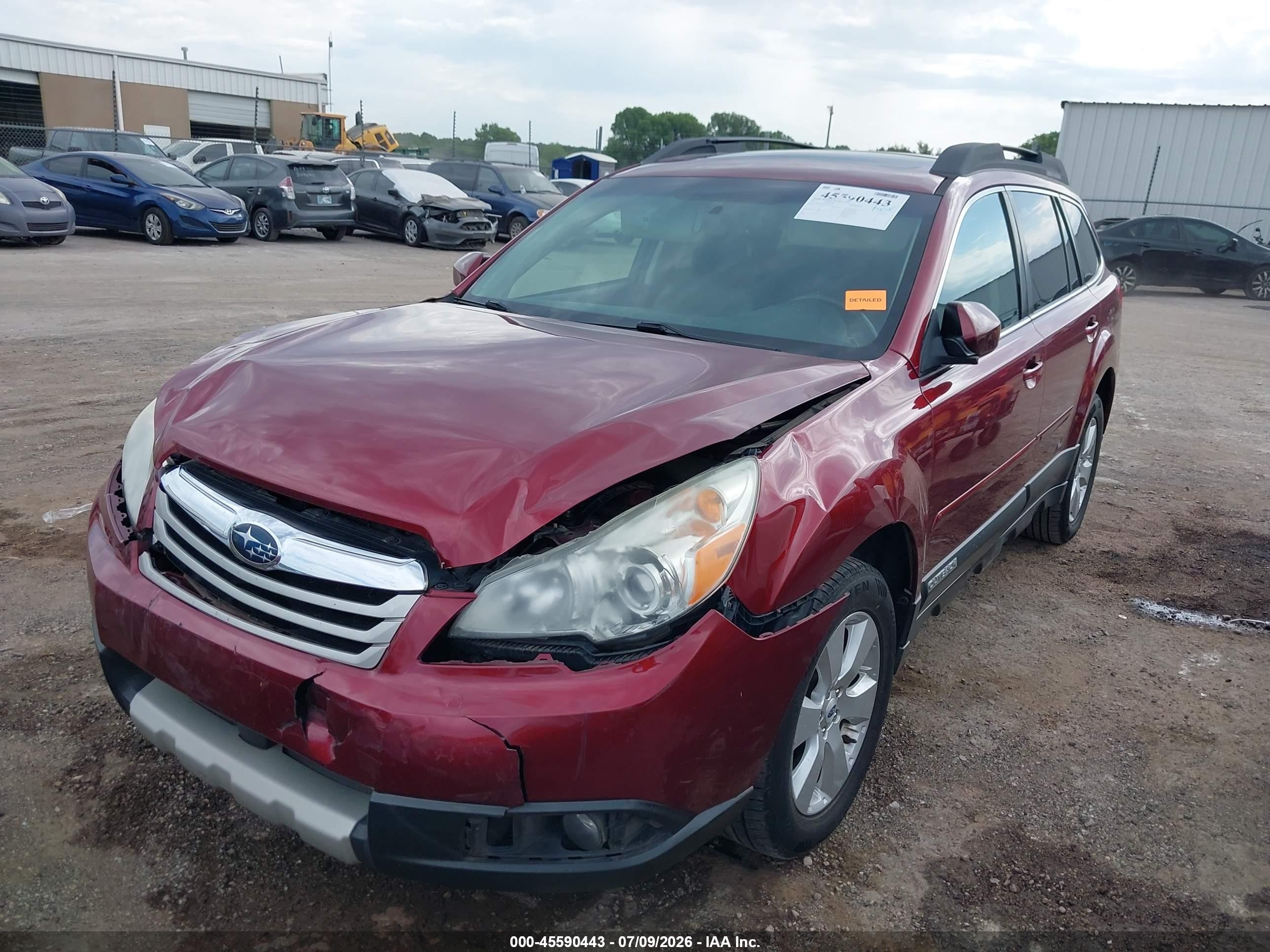2012 Subaru Outback 2.5i Limited Red vin: 4S4BRCKC8C3233663