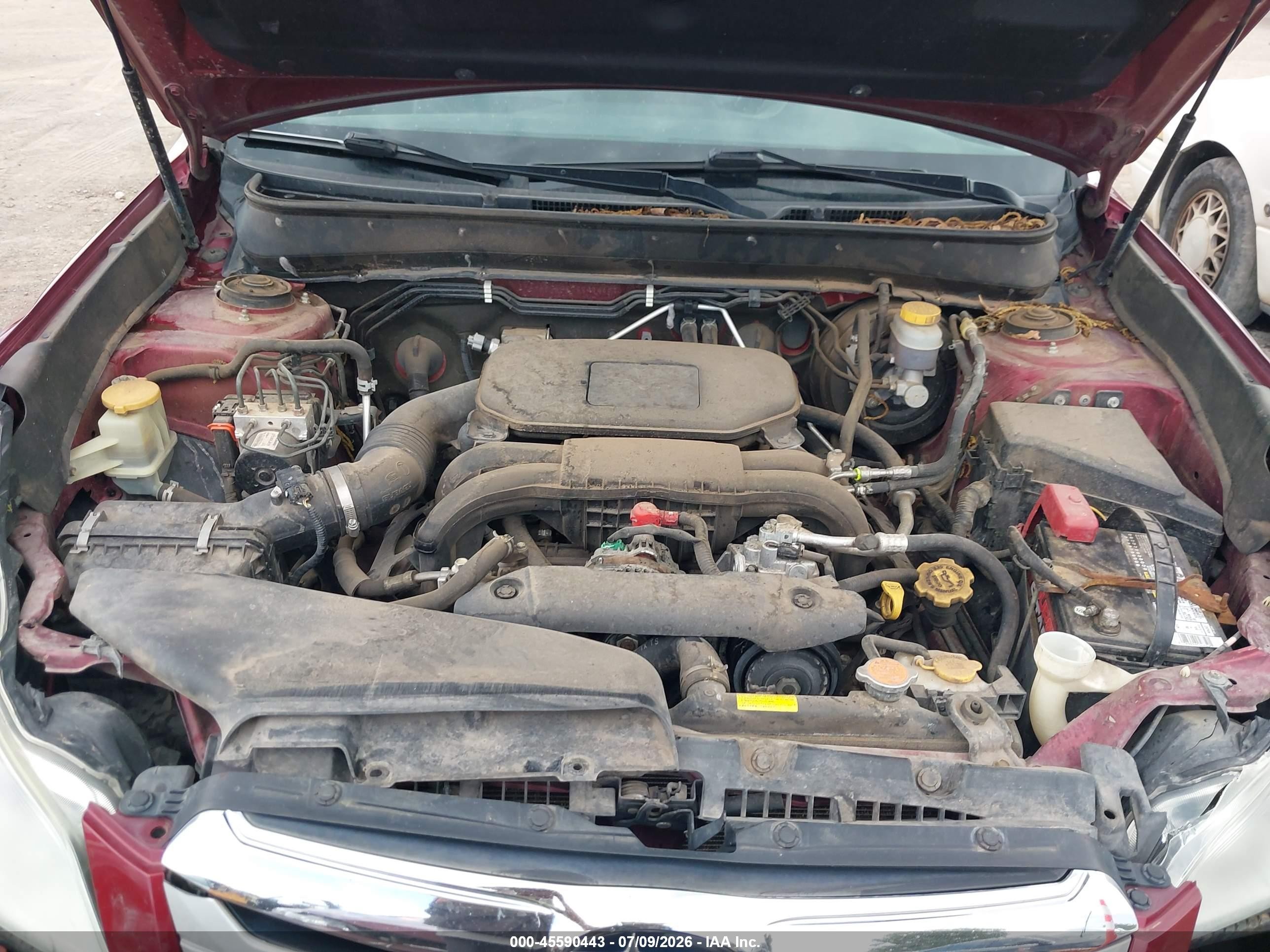 2012 Subaru Outback 2.5i Limited Red vin: 4S4BRCKC8C3233663