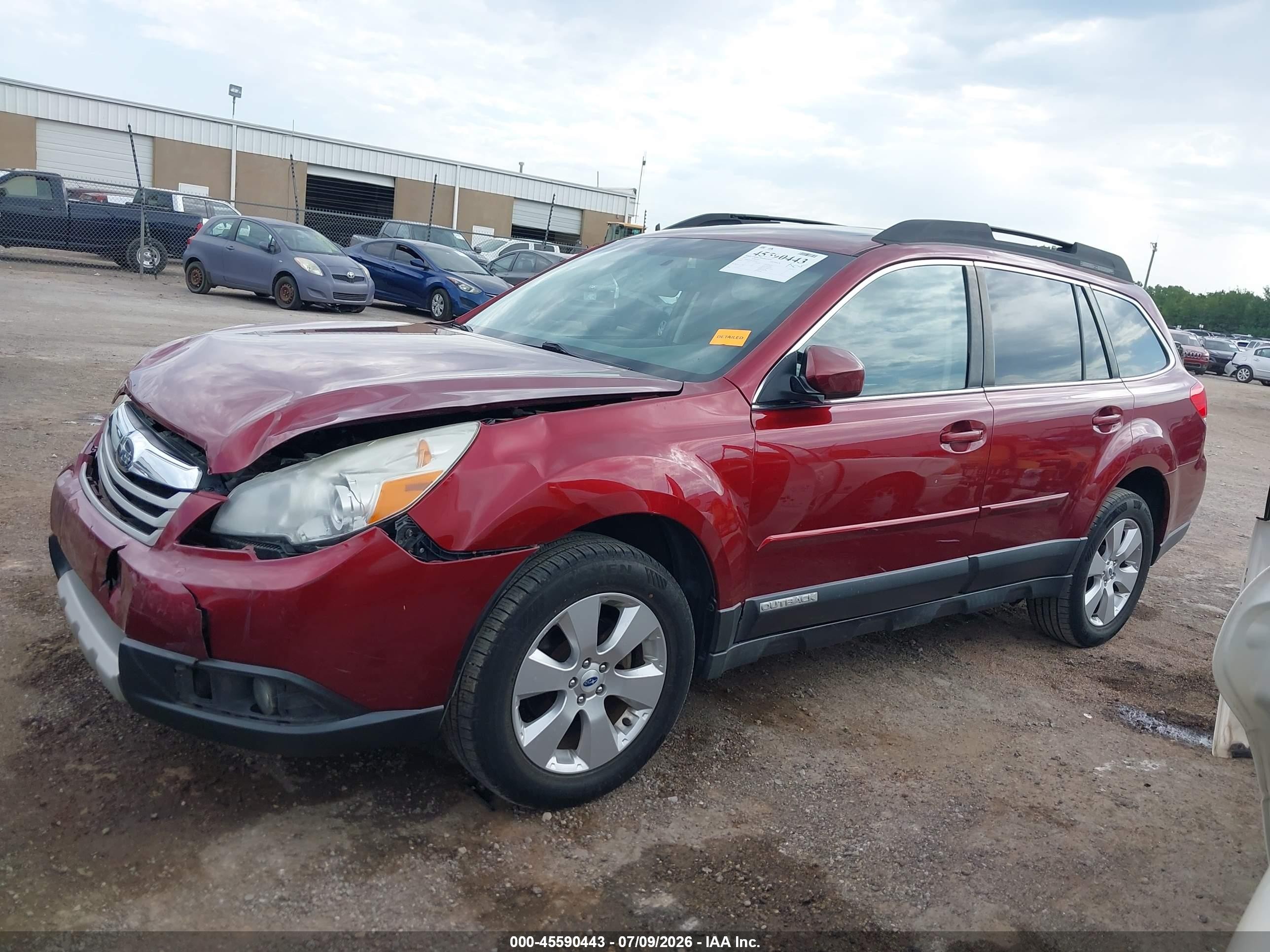 2012 Subaru Outback 2.5i Limited Red vin: 4S4BRCKC8C3233663