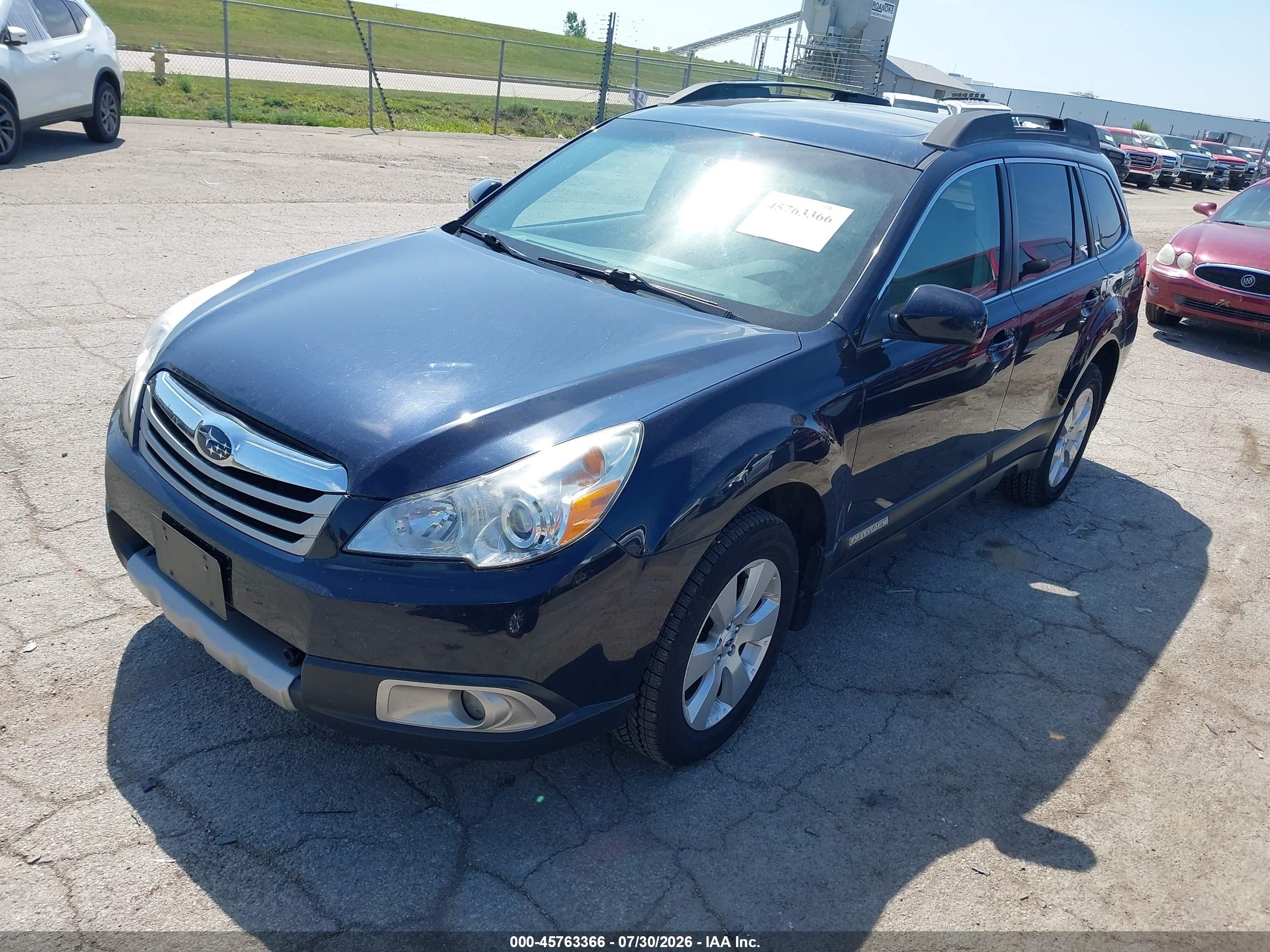 2012 Subaru Outback 2.5i Limited Черный vin: 4S4BRCKC8C3243786