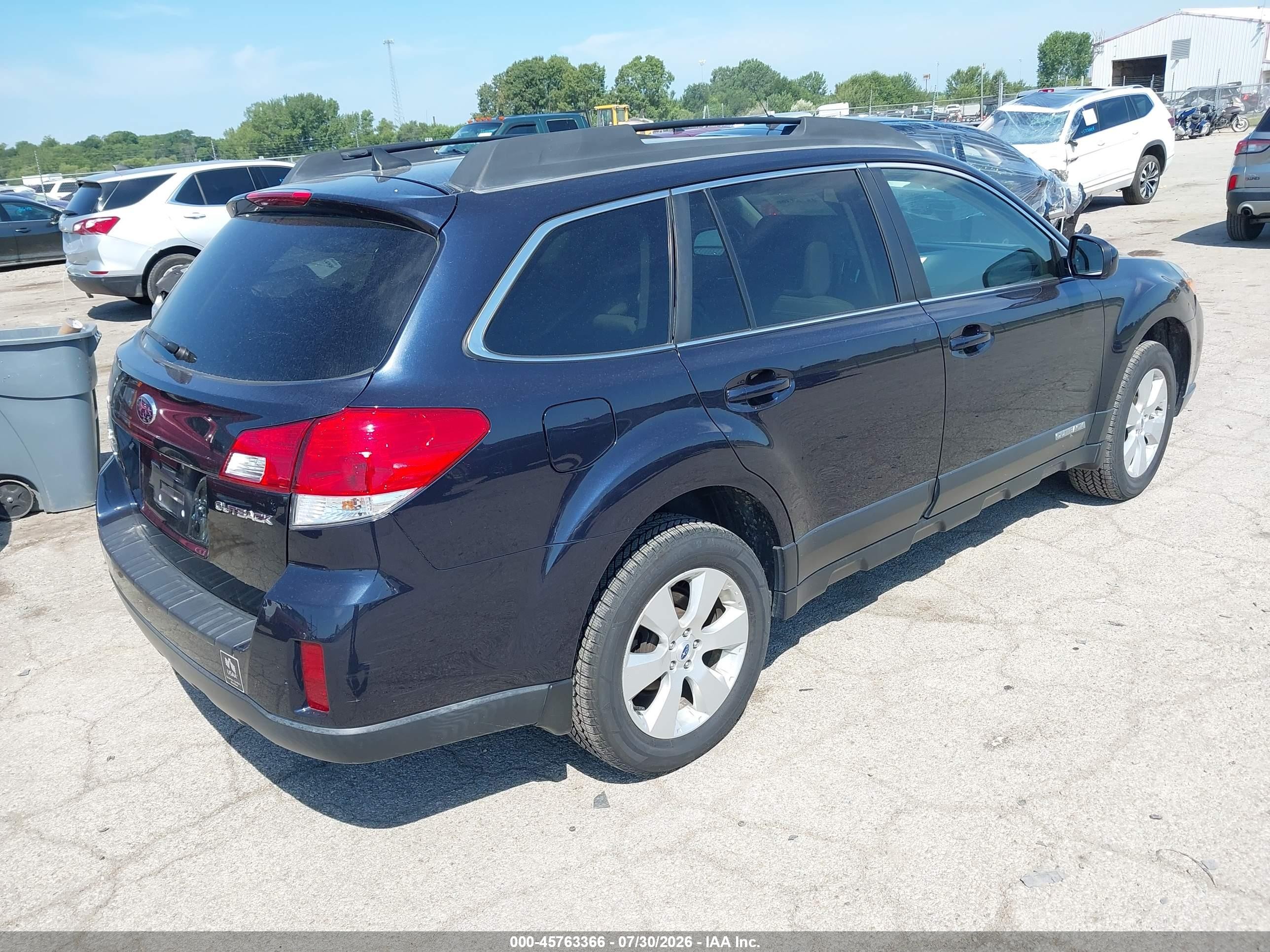 2012 Subaru Outback 2.5i Limited Черный vin: 4S4BRCKC8C3243786