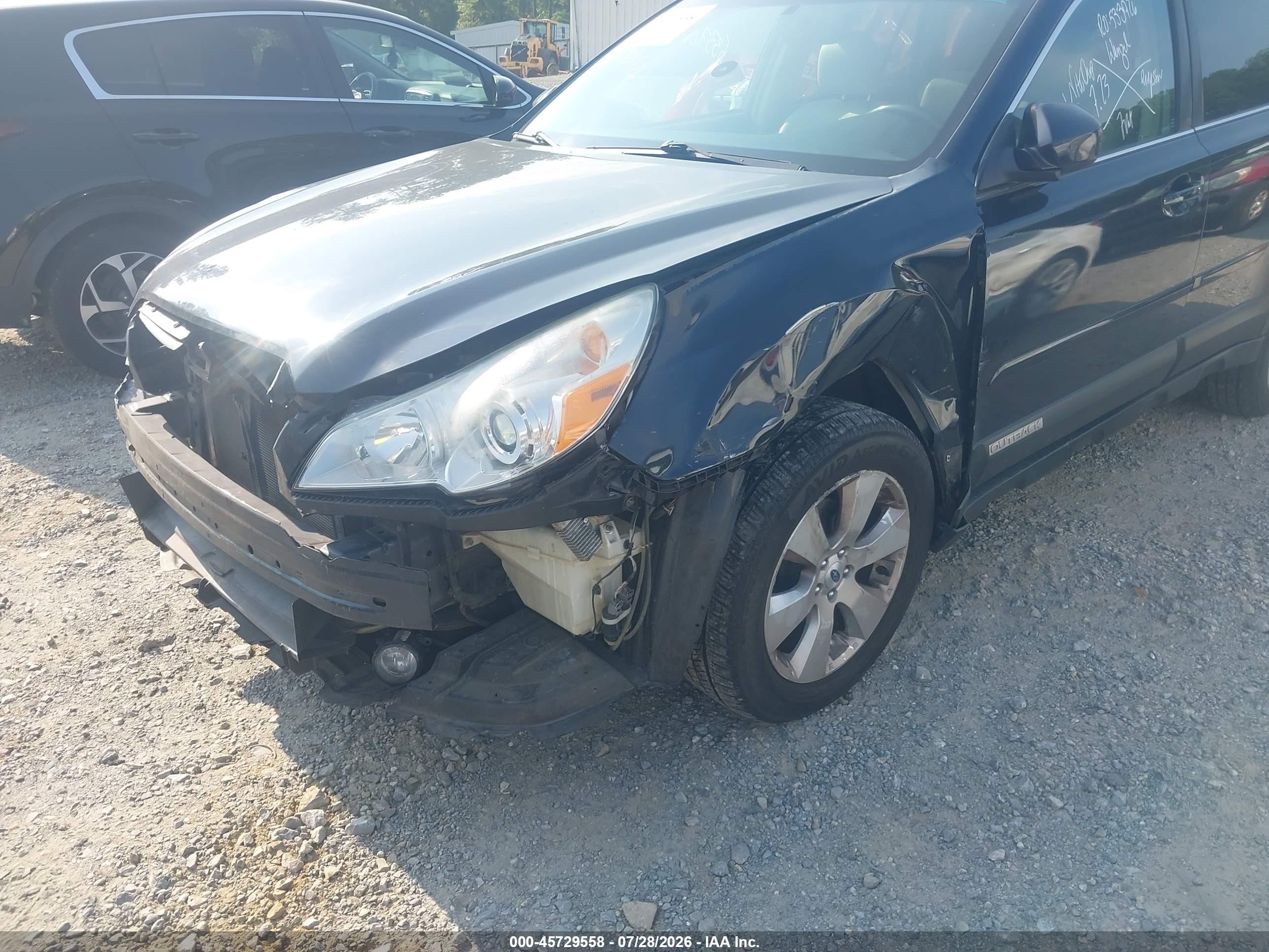 2012 Subaru Outback 2.5i Limited Dark Blue vin: 4S4BRCKC8C3260877