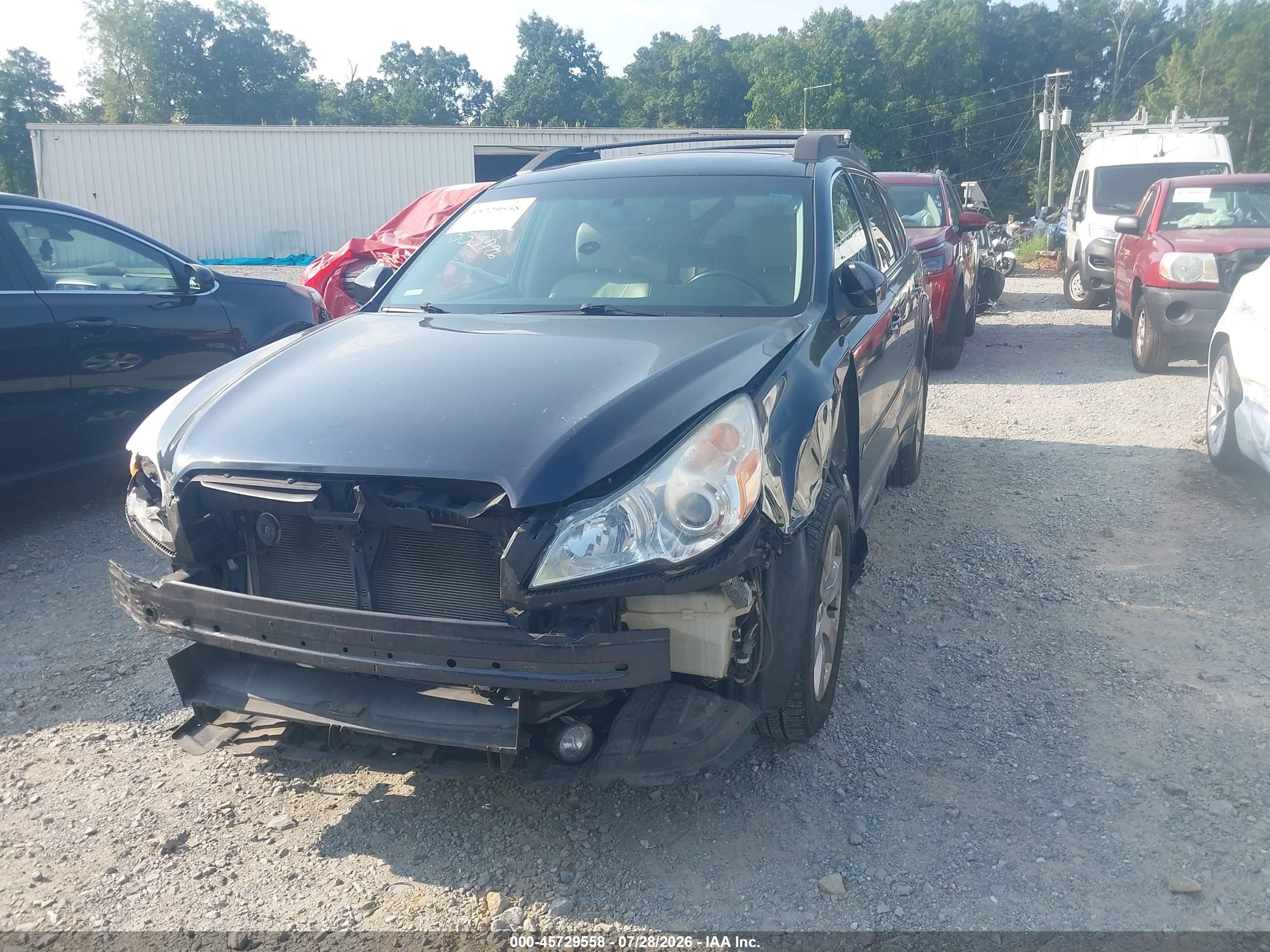 2012 Subaru Outback 2.5i Limited Dark Blue vin: 4S4BRCKC8C3260877