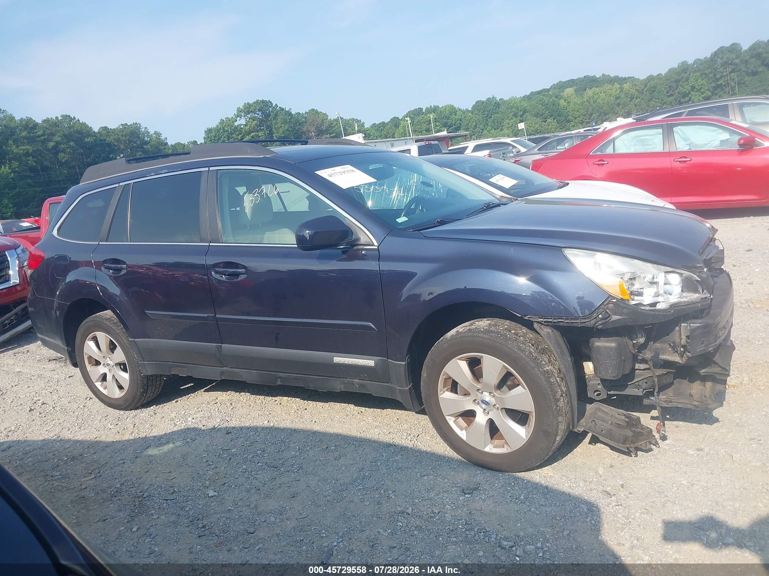 2012 Subaru Outback 2.5i Limited Dark Blue vin: 4S4BRCKC8C3260877