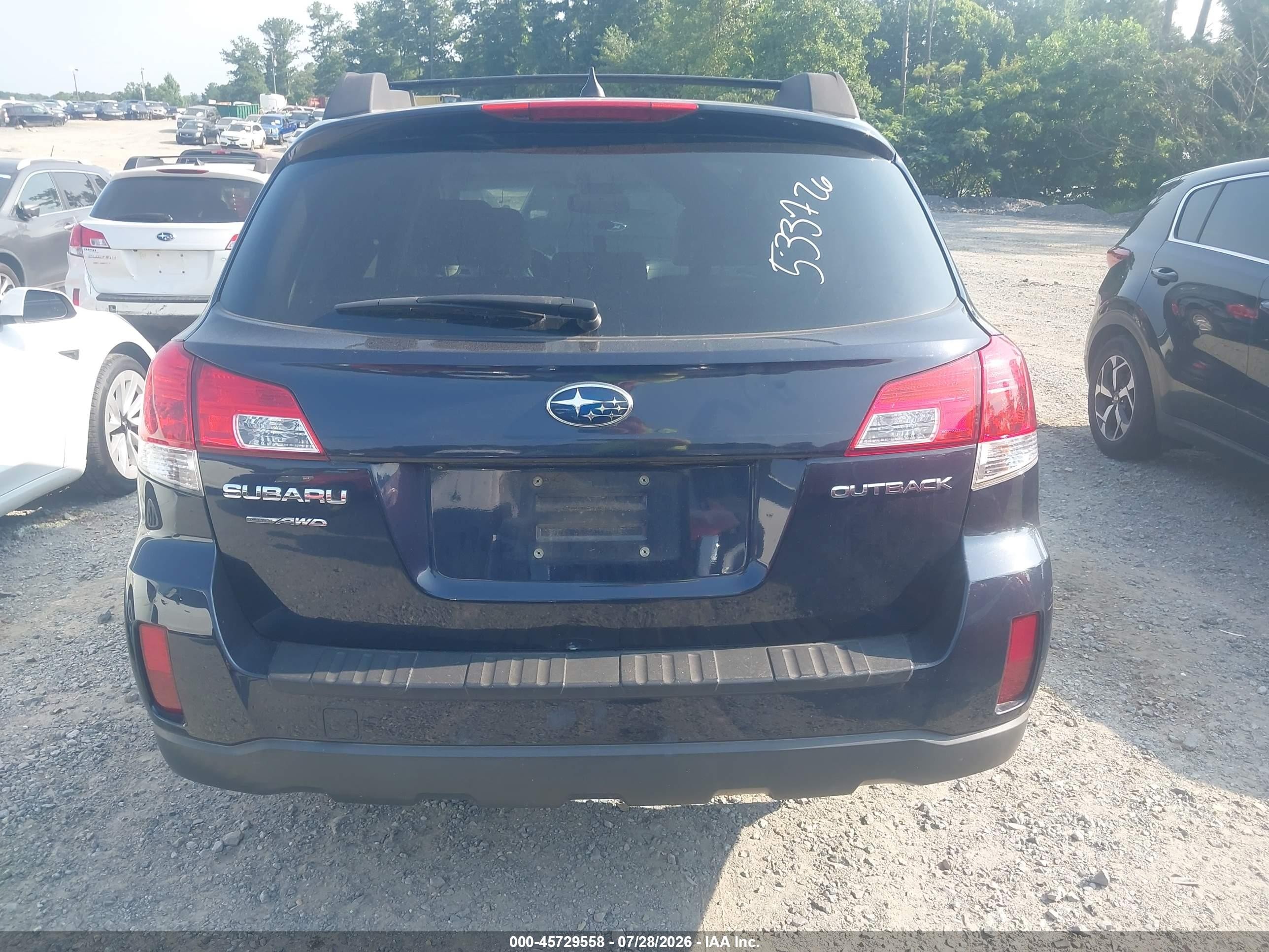 2012 Subaru Outback 2.5i Limited Dark Blue vin: 4S4BRCKC8C3260877