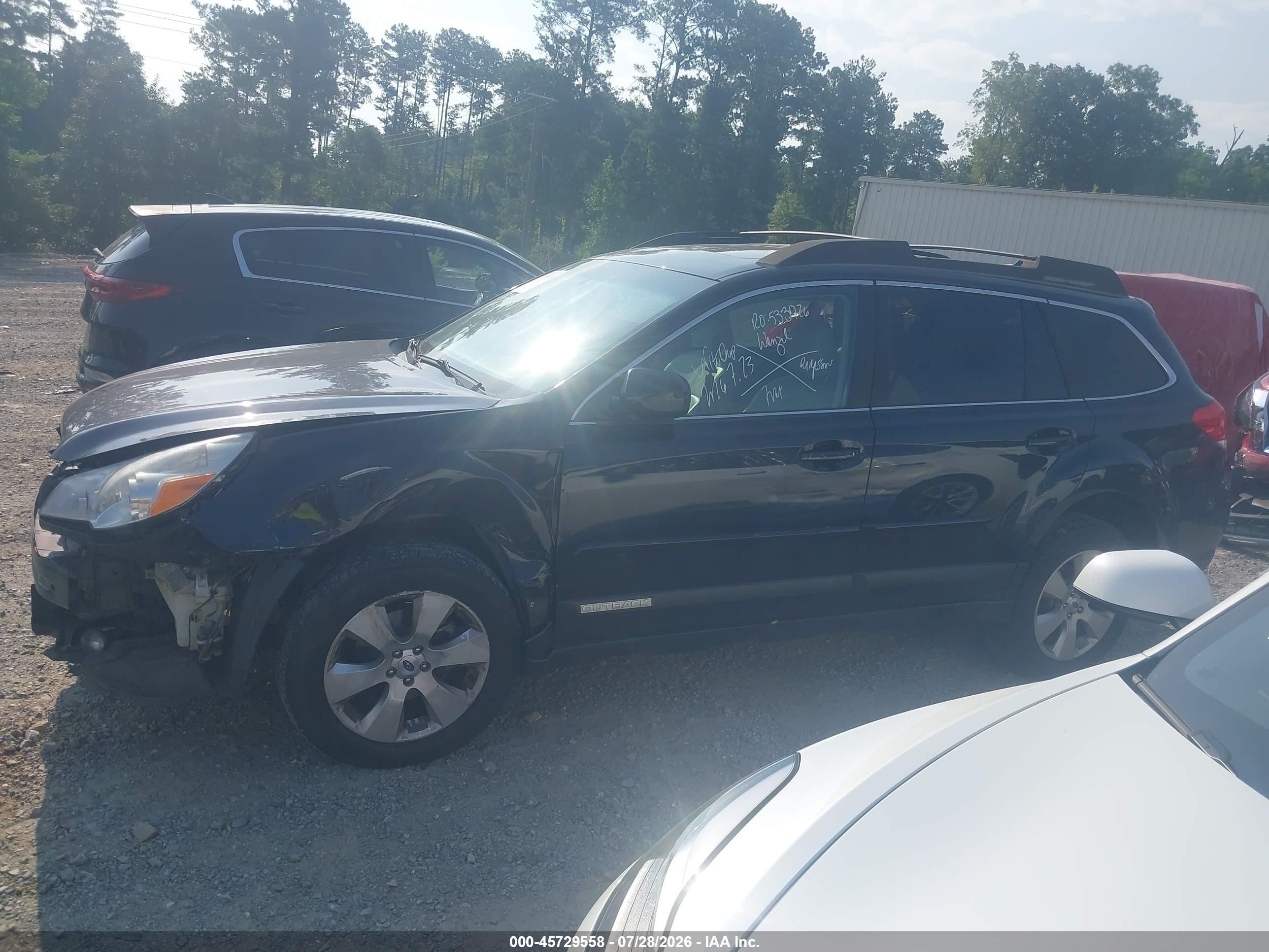 2012 Subaru Outback 2.5i Limited Dark Blue vin: 4S4BRCKC8C3260877