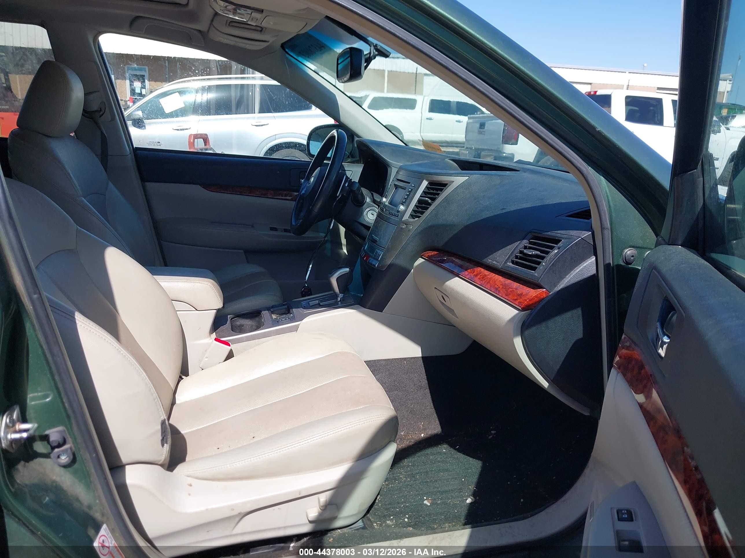 2012 Subaru Outback 2.5i Limited Green vin: 4S4BRCKC8C3276920