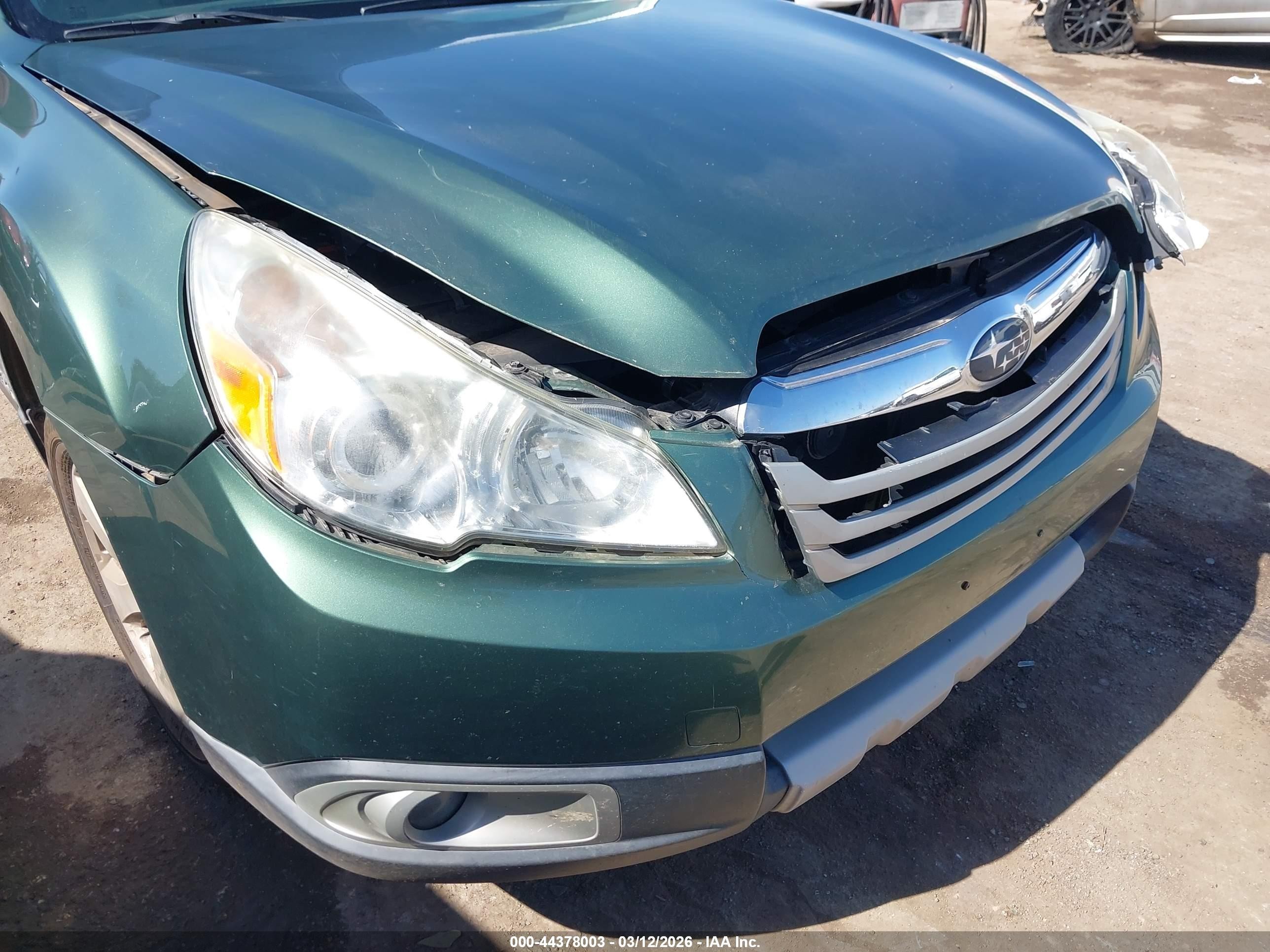2012 Subaru Outback 2.5i Limited Green vin: 4S4BRCKC8C3276920