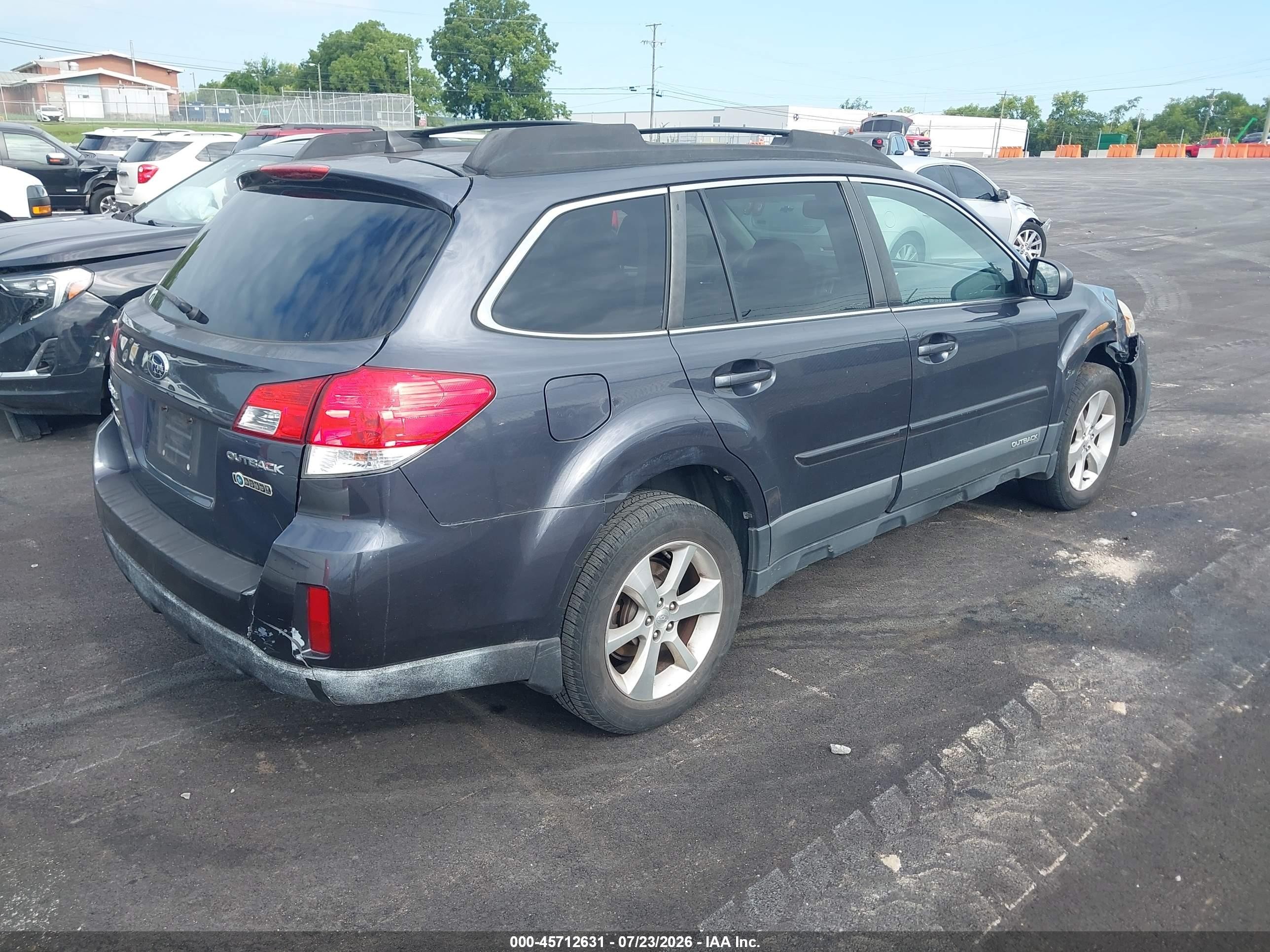 2013 Subaru Outback 2.5i Limited Gray vin: 4S4BRCKC8D3223796