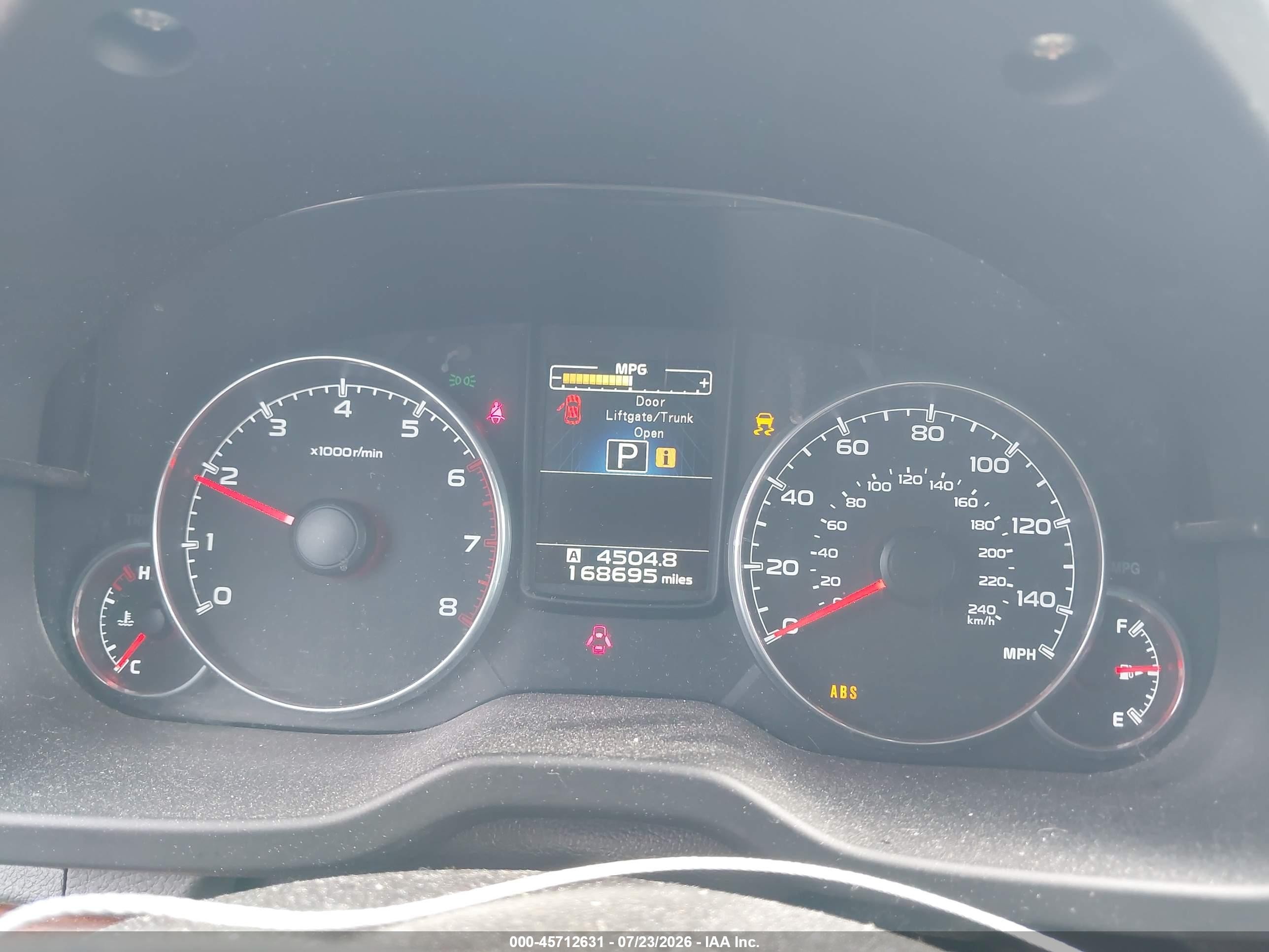 2013 Subaru Outback 2.5i Limited Gray vin: 4S4BRCKC8D3223796