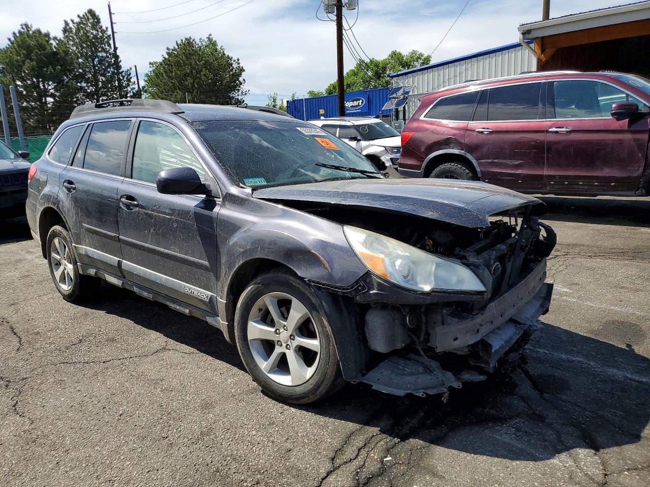 2013 Subaru Outback 2.5i Limited Gray vin: 4S4BRCKC8D3269709