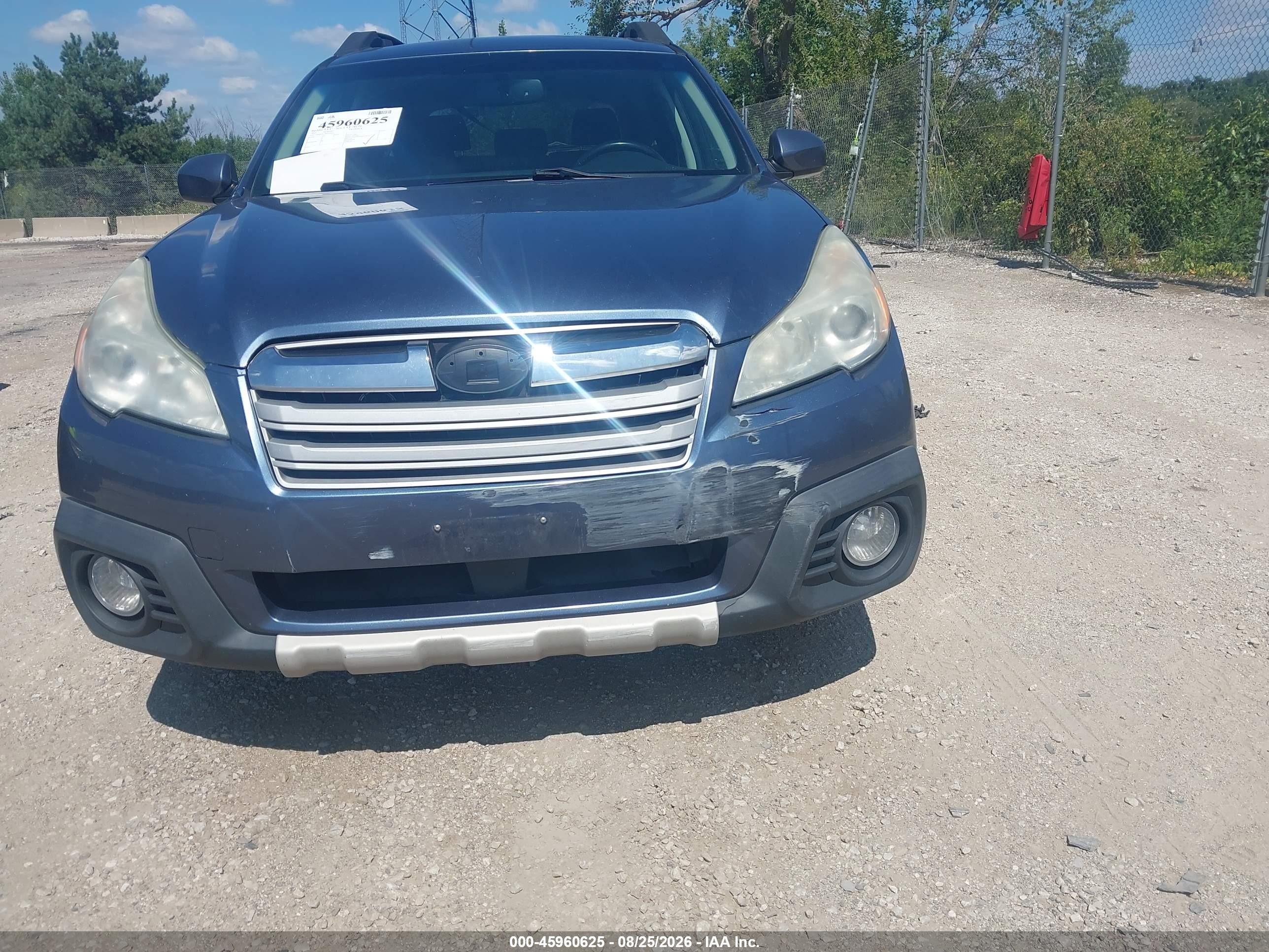 2013 Subaru Outback 2.5i Limited Blue vin: 4S4BRCKC8D3309772