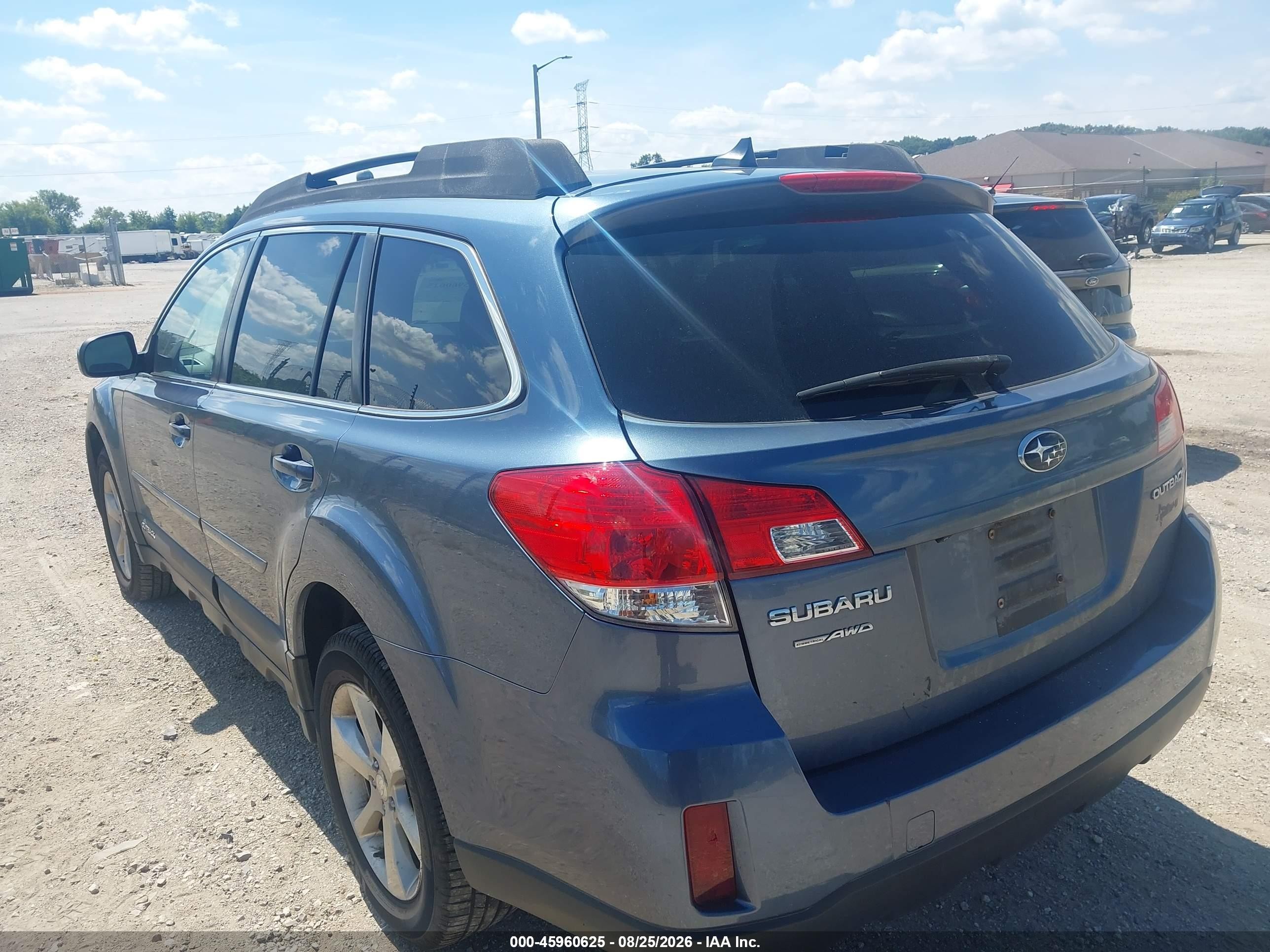 2013 Subaru Outback 2.5i Limited Blue vin: 4S4BRCKC8D3309772
