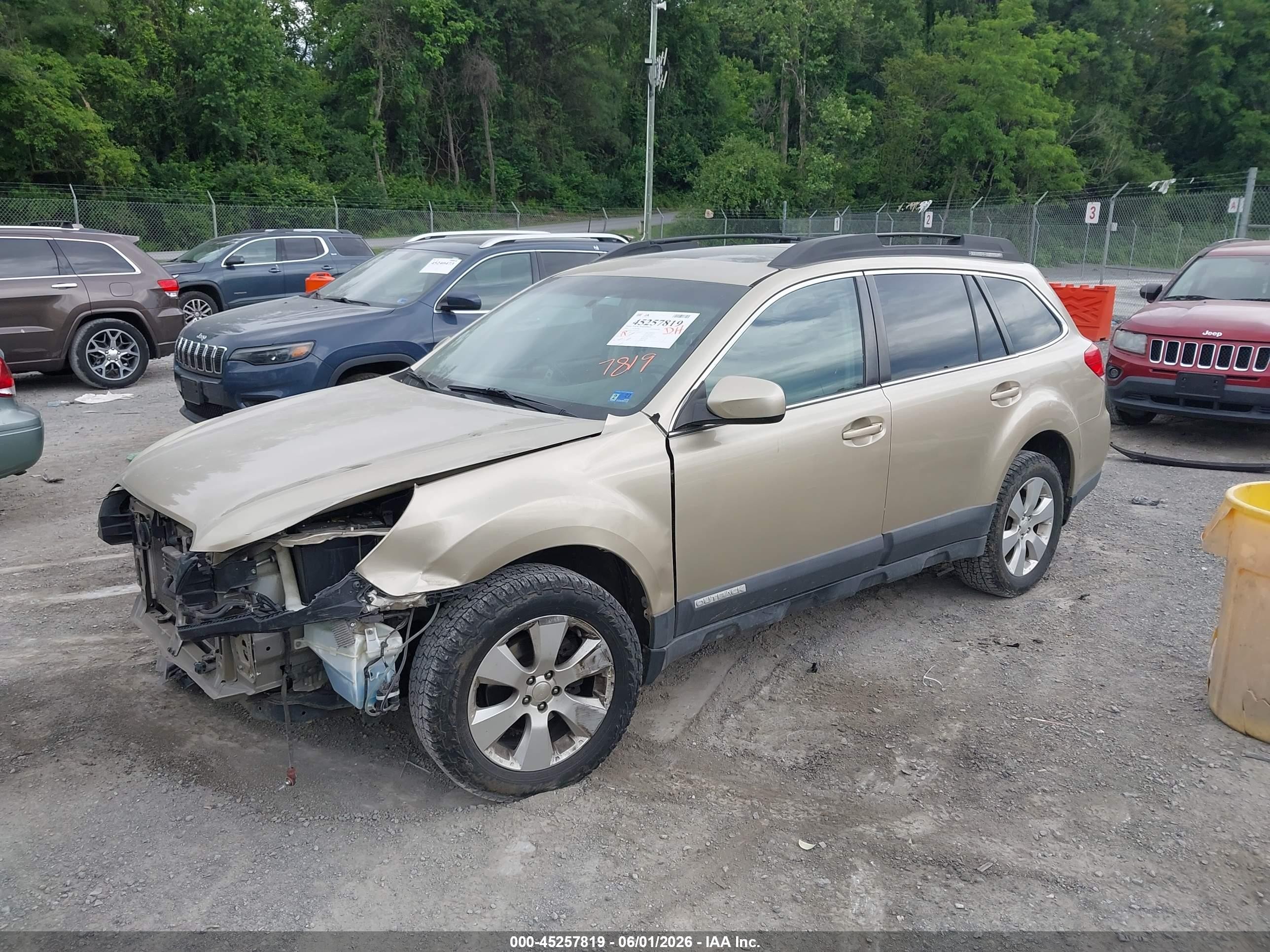 2010 Subaru Outback 2.5i Limited Champagne vin: 4S4BRCKC9A3357616