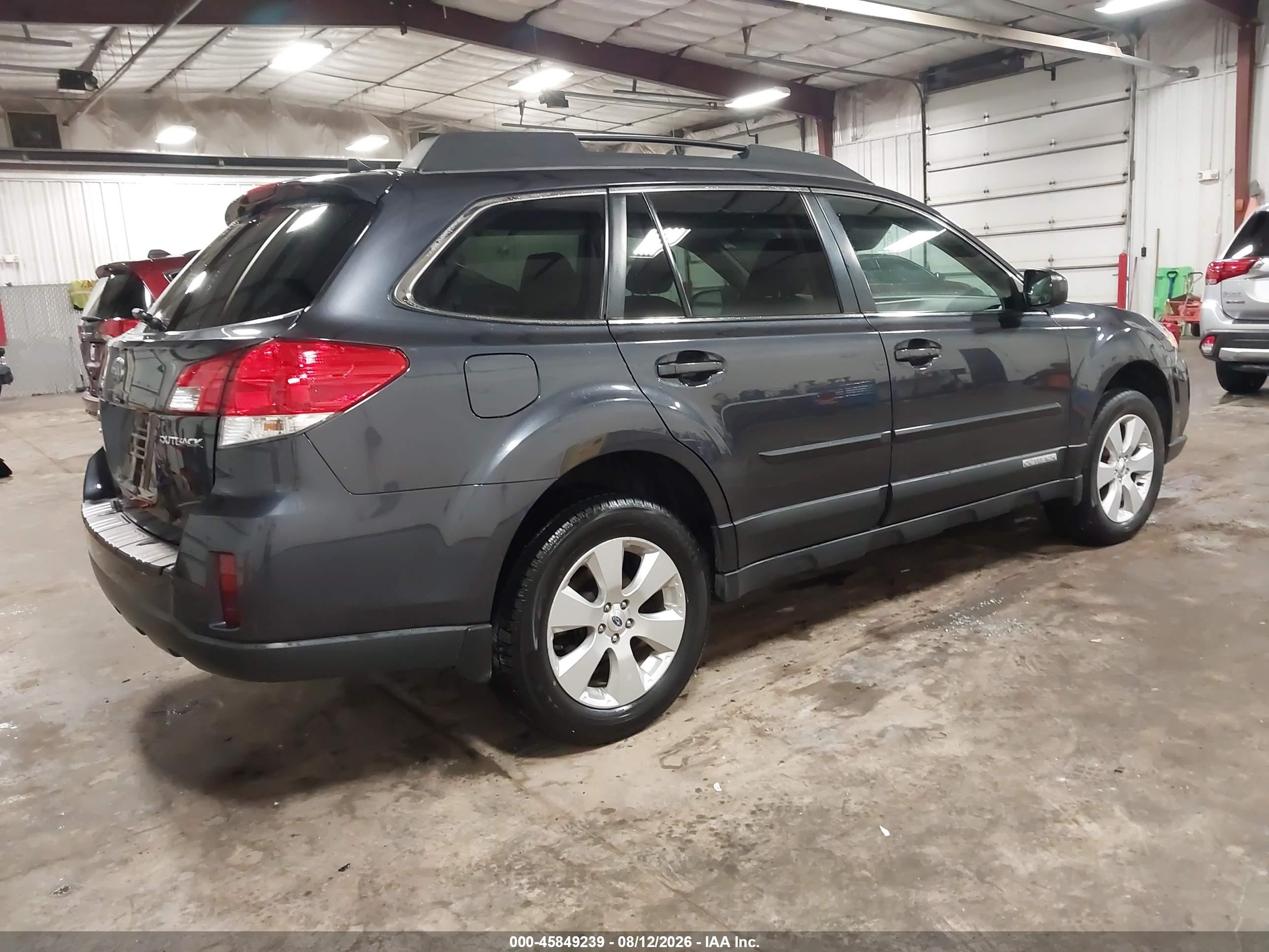 2012 Subaru Outback 2.5i Limited Gray vin: 4S4BRCKC9C3243621