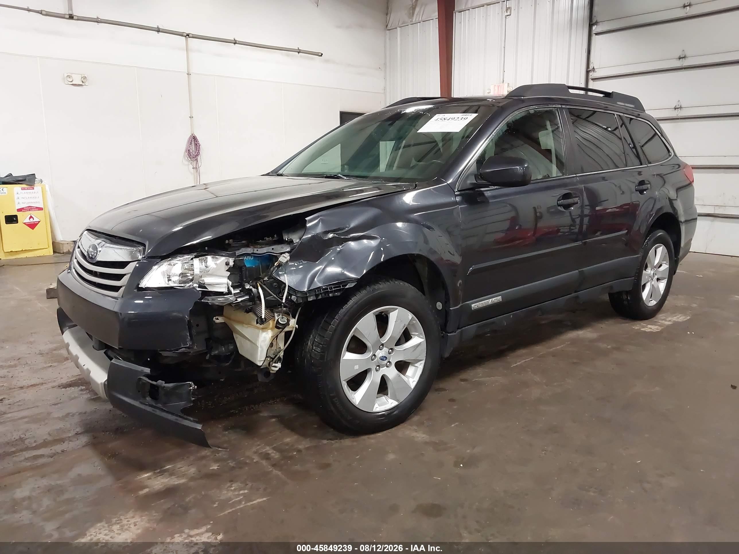 2012 Subaru Outback 2.5i Limited Gray vin: 4S4BRCKC9C3243621