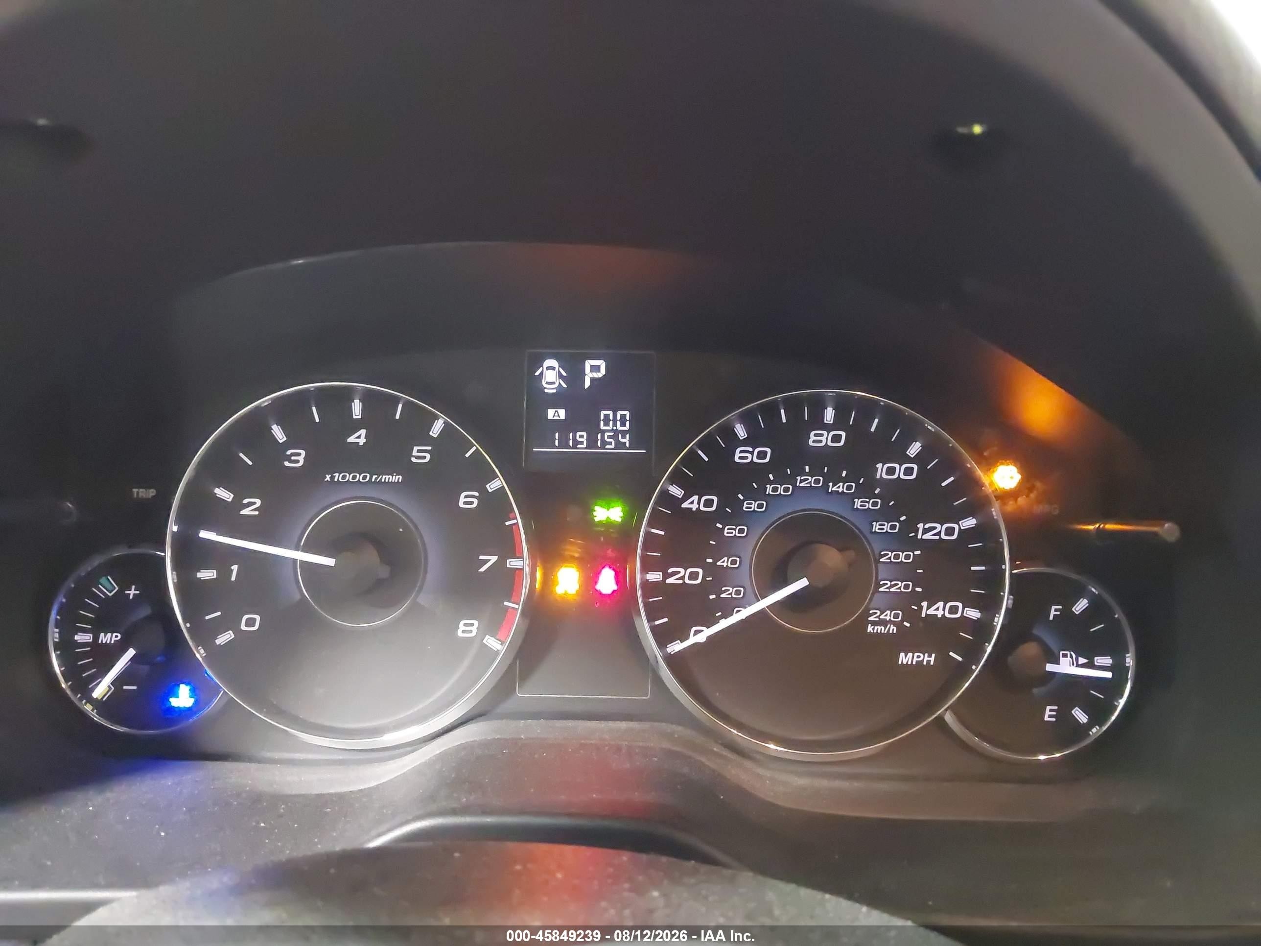 2012 Subaru Outback 2.5i Limited Gray vin: 4S4BRCKC9C3243621