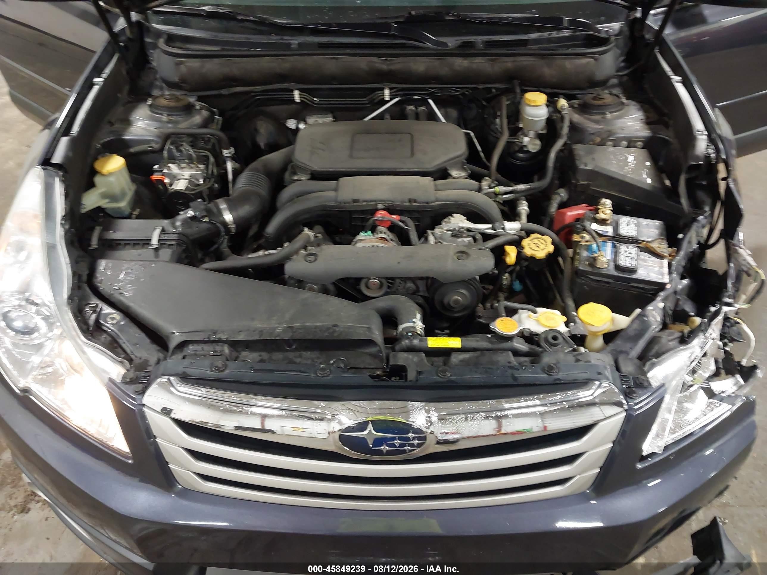 2012 Subaru Outback 2.5i Limited Gray vin: 4S4BRCKC9C3243621