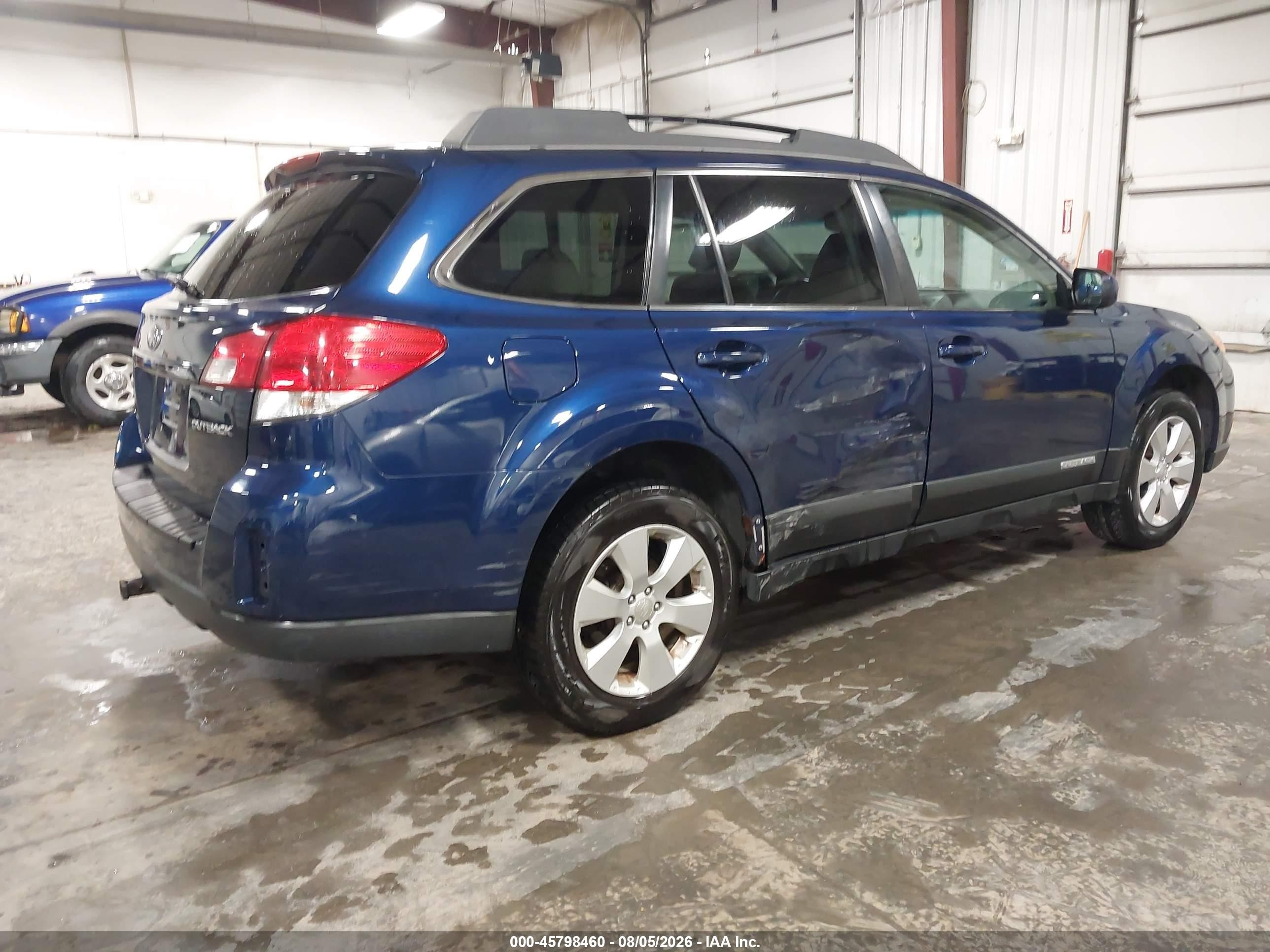 2010 Subaru Outback 2.5i Limited Blue vin: 4S4BRCKCXA3322969