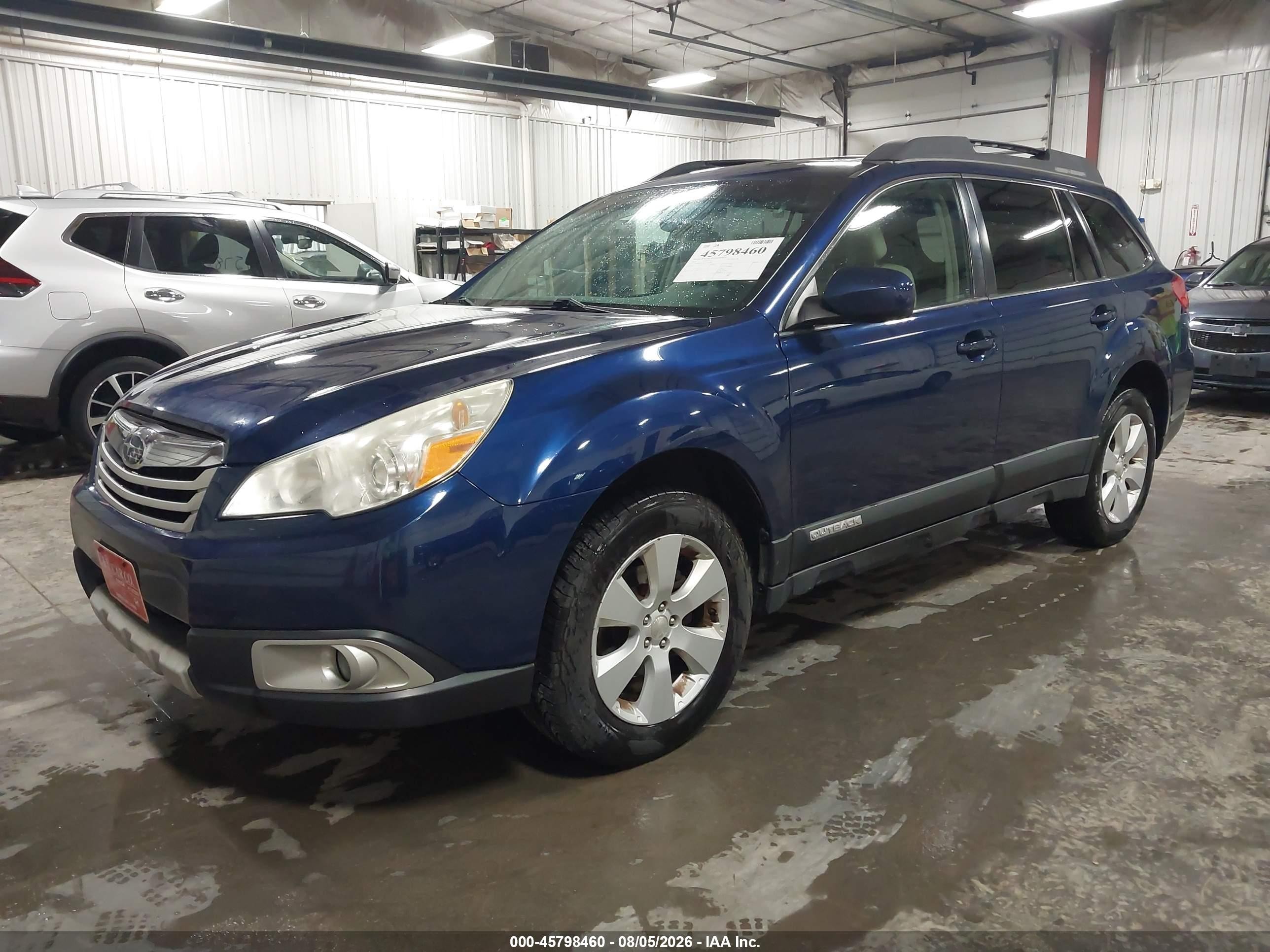 2010 Subaru Outback 2.5i Limited Blue vin: 4S4BRCKCXA3322969