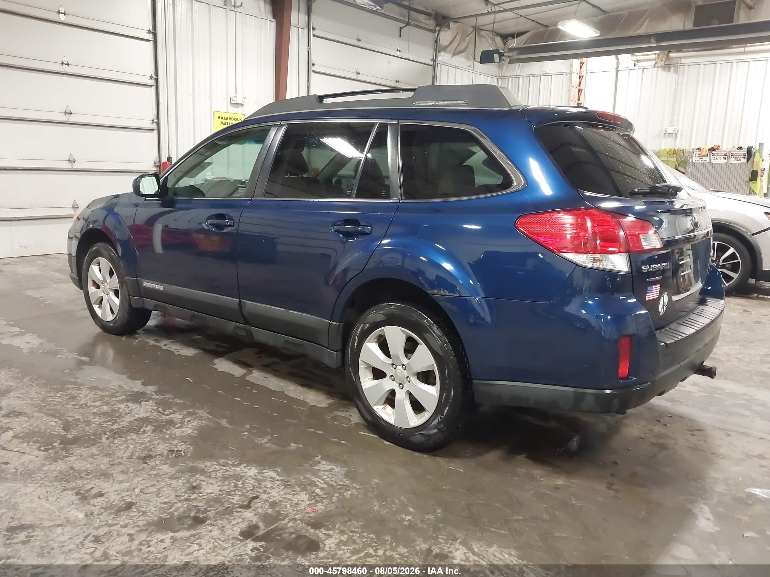 2010 Subaru Outback 2.5i Limited Blue vin: 4S4BRCKCXA3322969