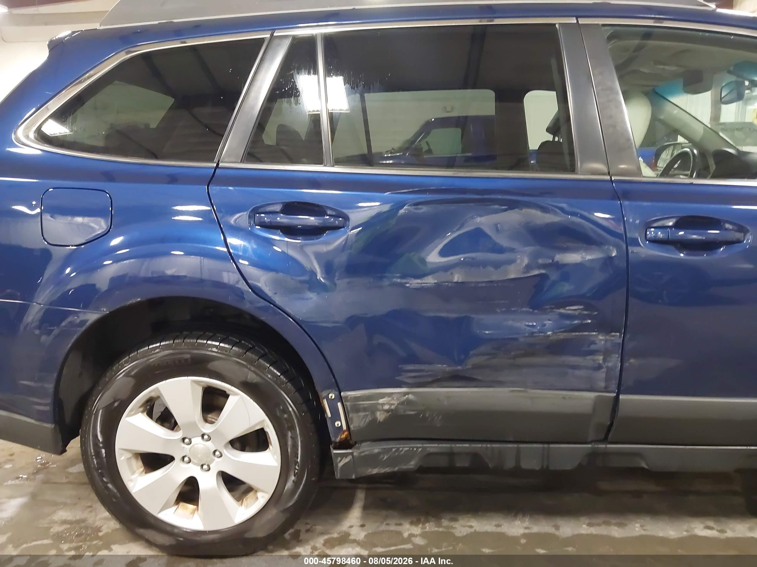 2010 Subaru Outback 2.5i Limited Blue vin: 4S4BRCKCXA3322969