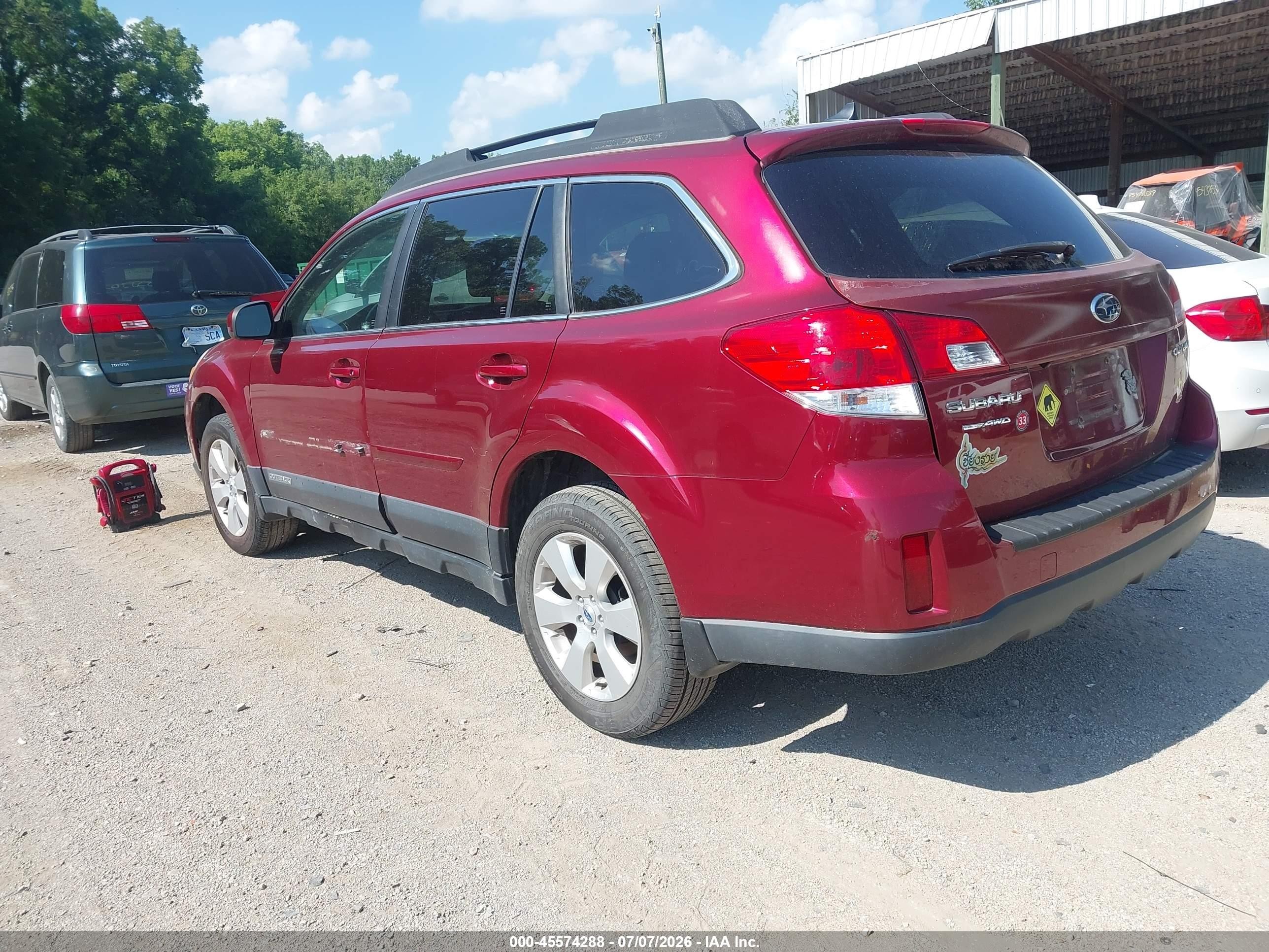 2012 Subaru Outback 2.5i Limited Maroon vin: 4S4BRCKCXC3268074