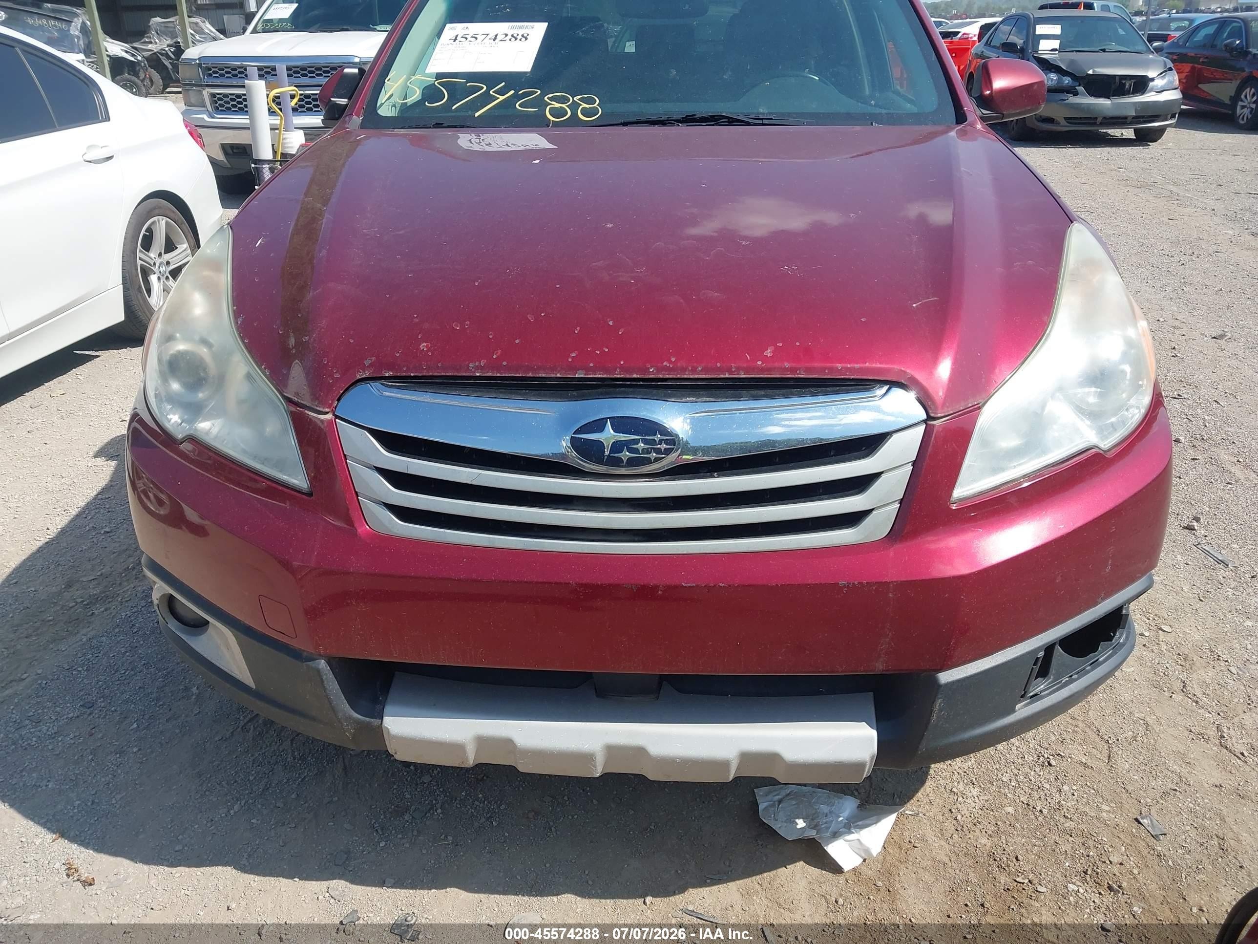 2012 Subaru Outback 2.5i Limited Maroon vin: 4S4BRCKCXC3268074