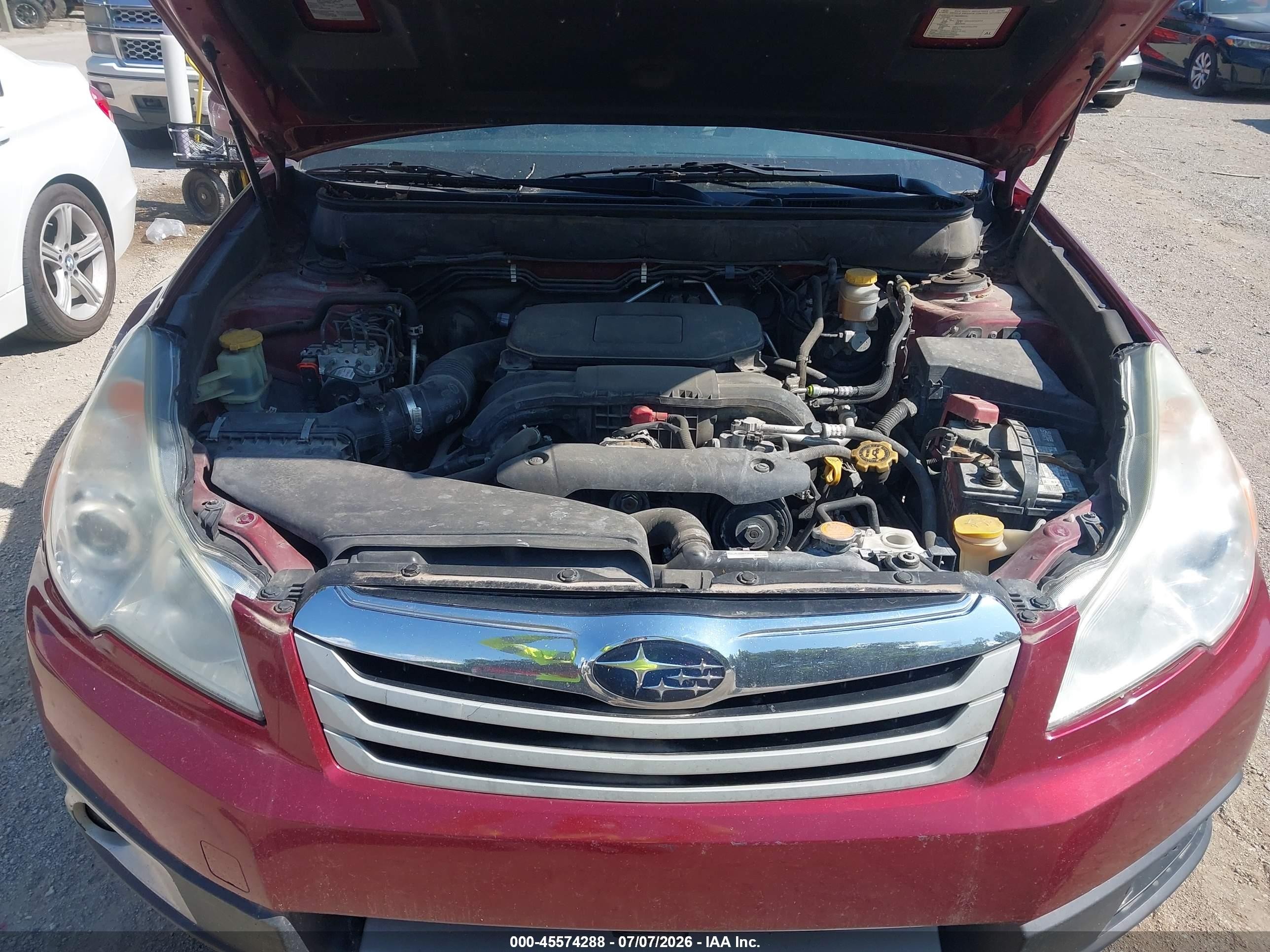 2012 Subaru Outback 2.5i Limited Maroon vin: 4S4BRCKCXC3268074